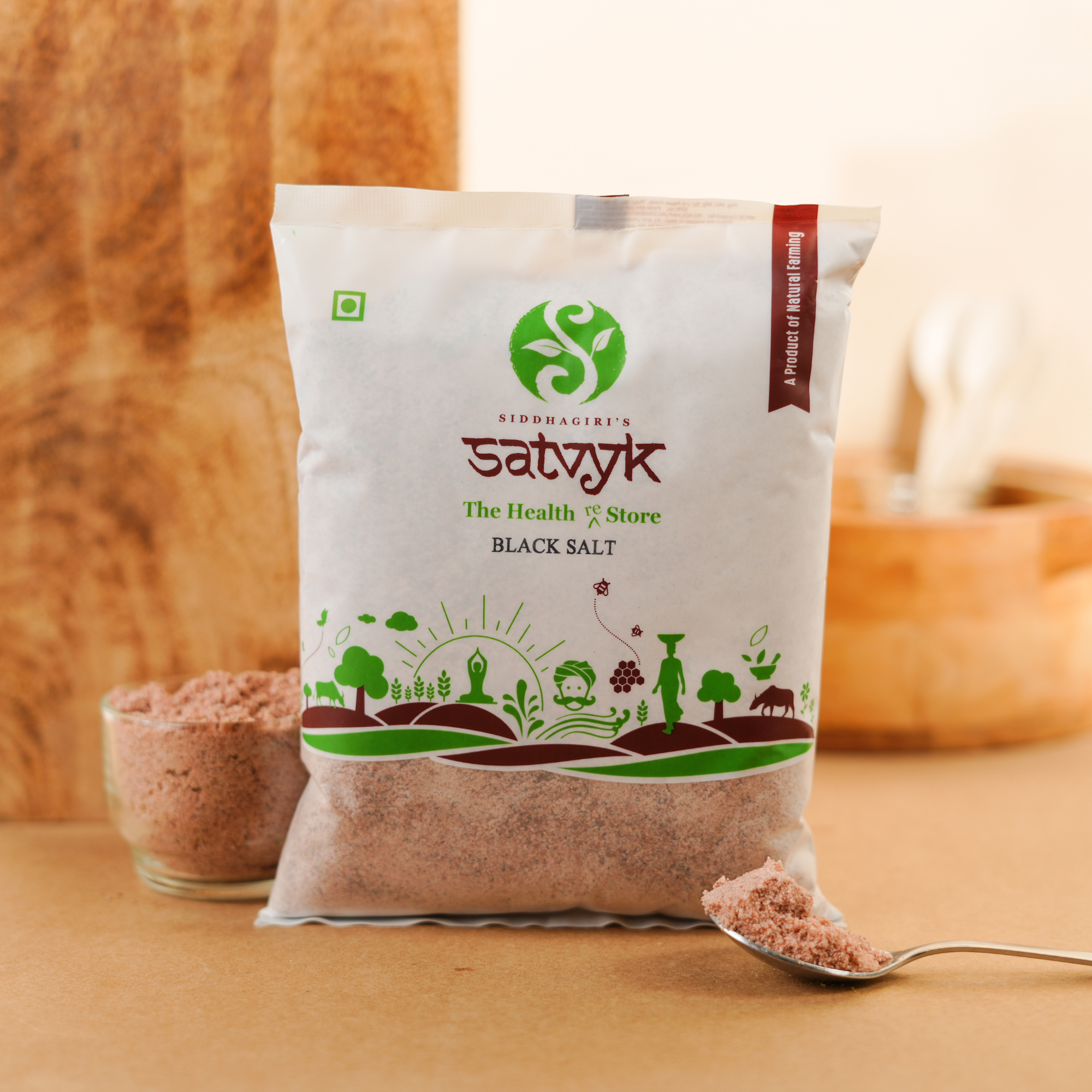 Black Salt | Kala Namak | Digestive Aid | Enhances Chaats, Raitas & Fruits | Pure & Unprocessed