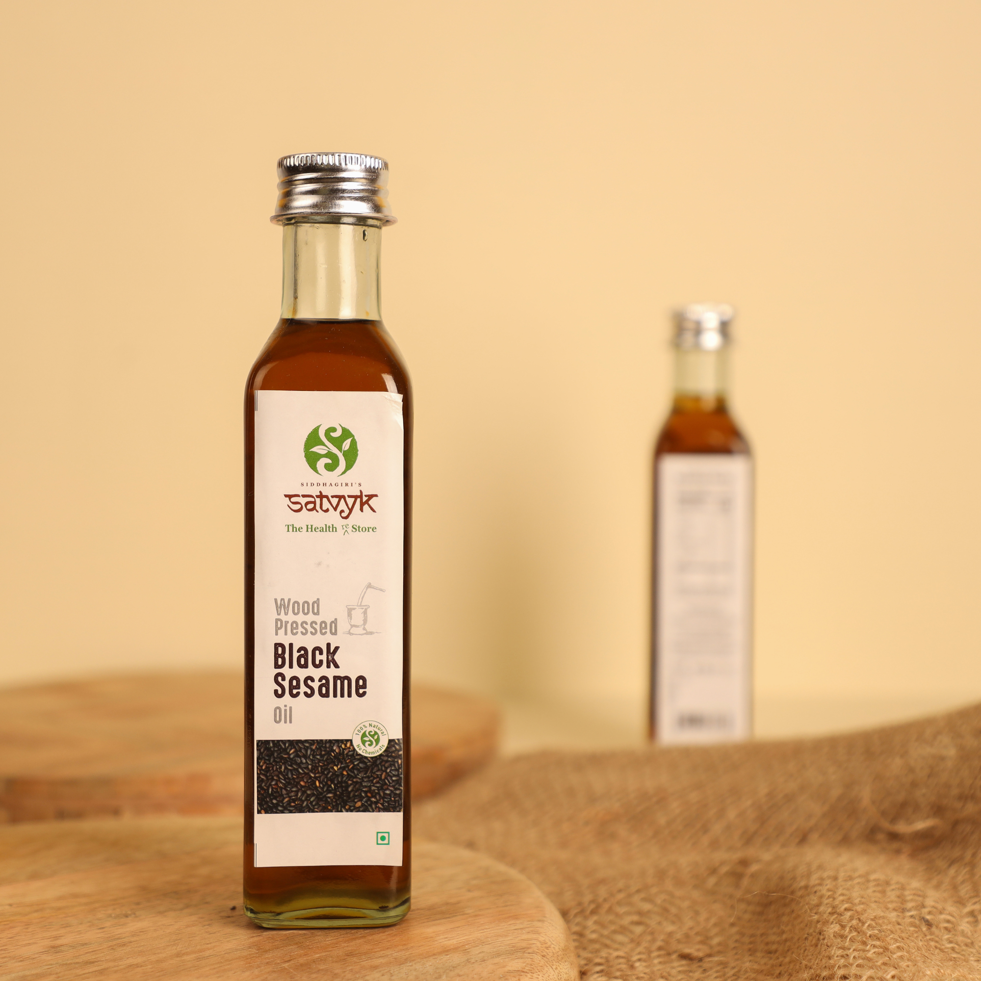 Black Sesame Oil | Cold-Pressed & Unrefined | Rich in Calcium & Antioxidants | Ideal for Cooking & Skin Massage