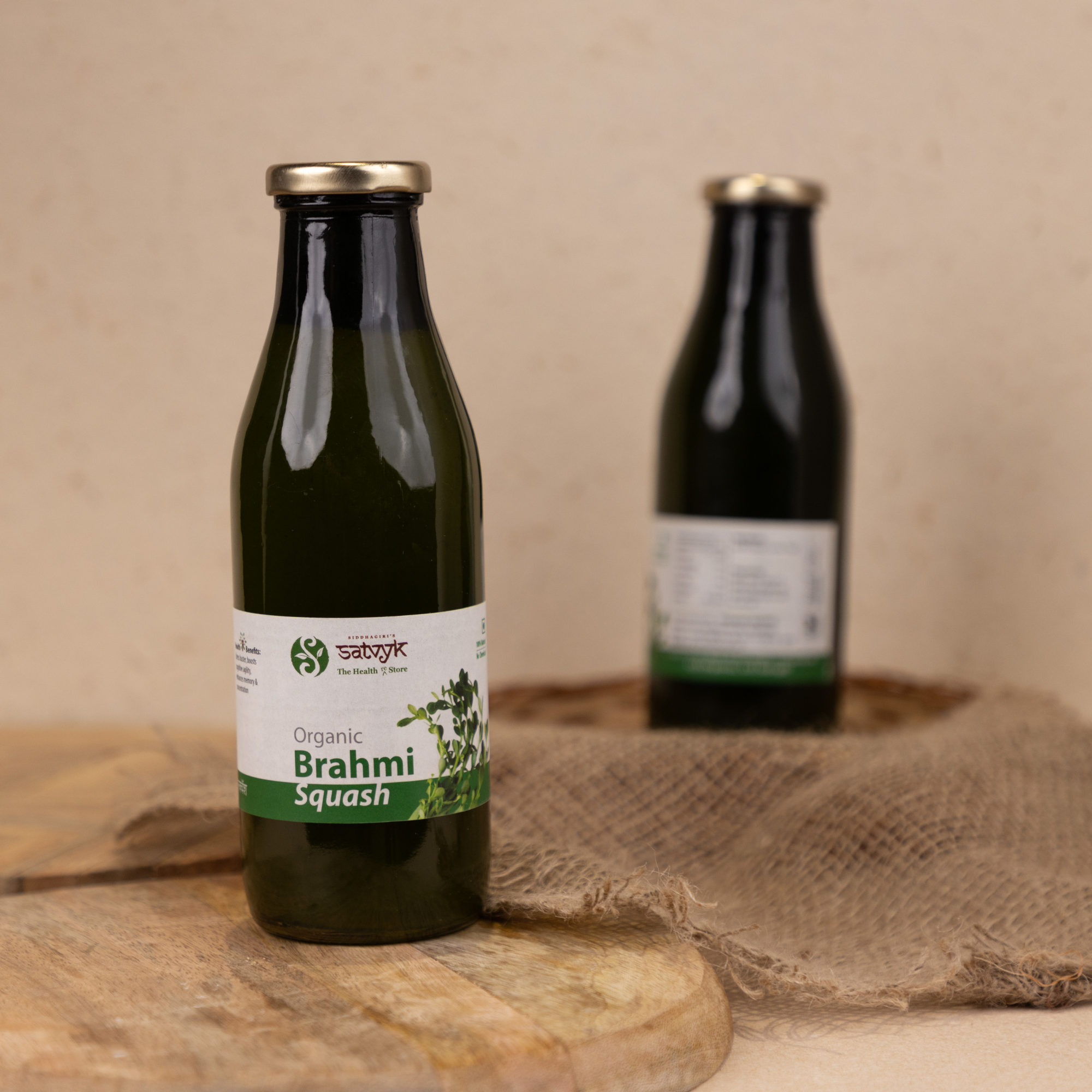 Brahmi Squash Healthy Brahmi drink | Instant Brahmi Drink| Sweetened with Khandsari | Brahmi Concentrate | No preservative | Made from high quality ingredients