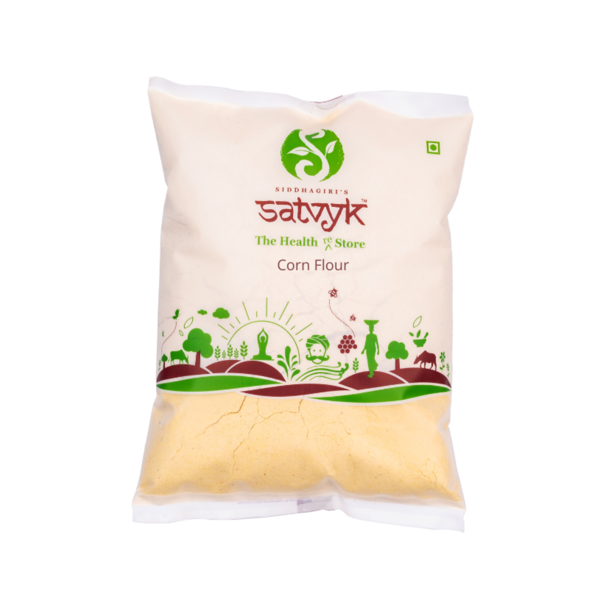 Corn Flour | Makai Ka Atta | Rich in Fiber & Energy | Naturally Stone-Ground | Perfect for Makki Roti & Snacks