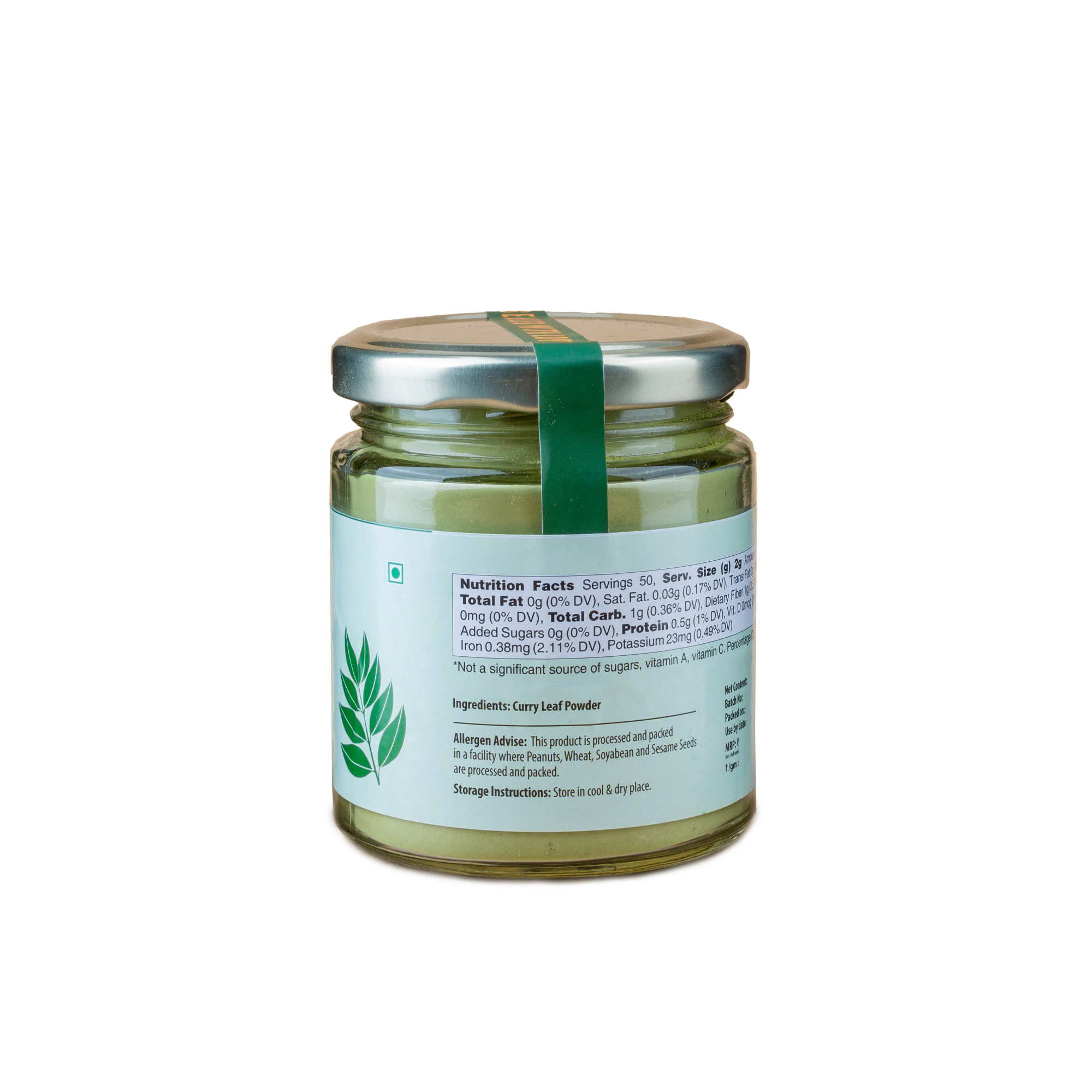 Curry Leaf Powder | Aromatic & Nutrient-Rich | Ideal for South Indian Cooking | Freshly Ground | Pure | No Preservatives