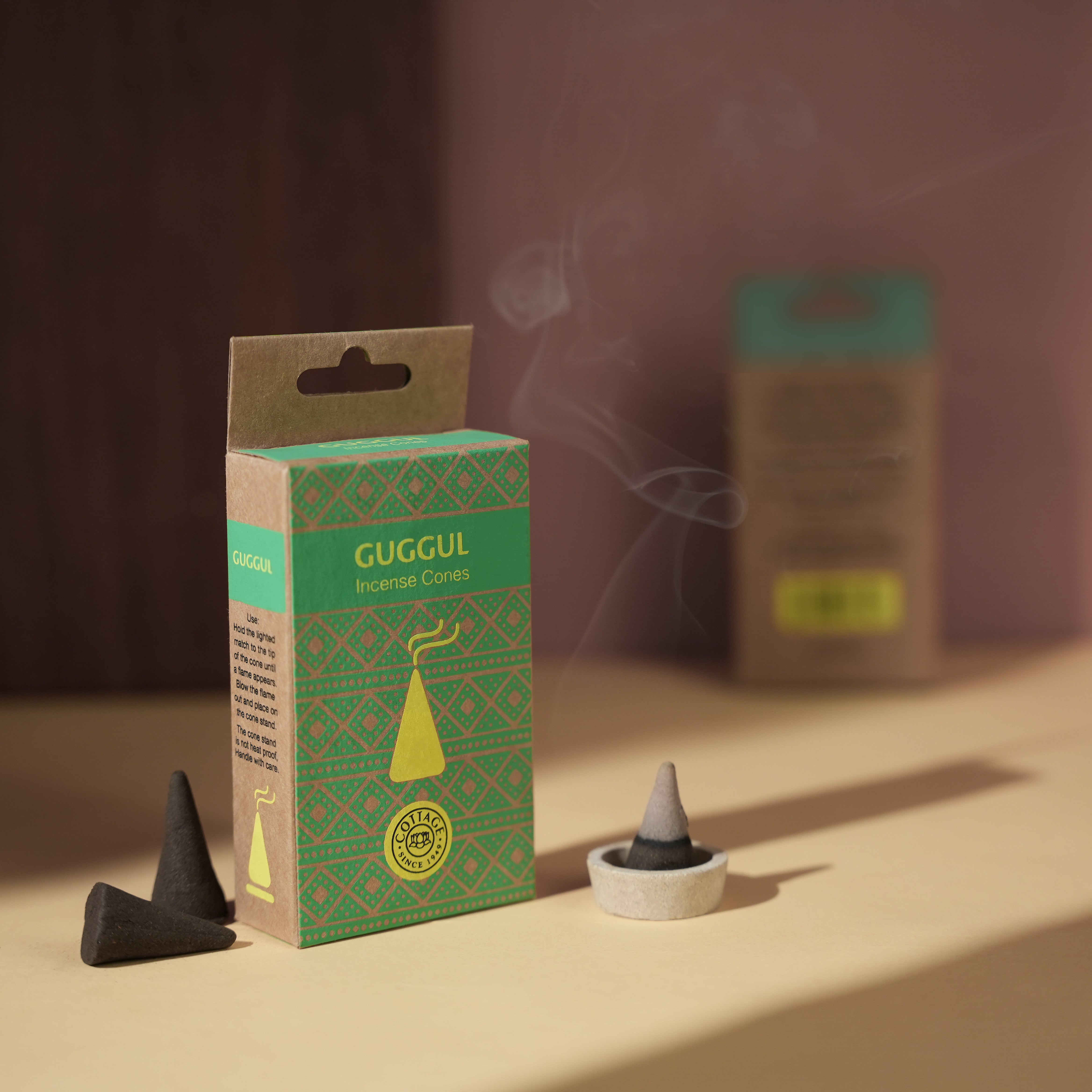 Guggul Incense Cones | Purifying & Earthy Aroma | Ideal for Puja, Meditation & Aura Cleansing | 15 cones