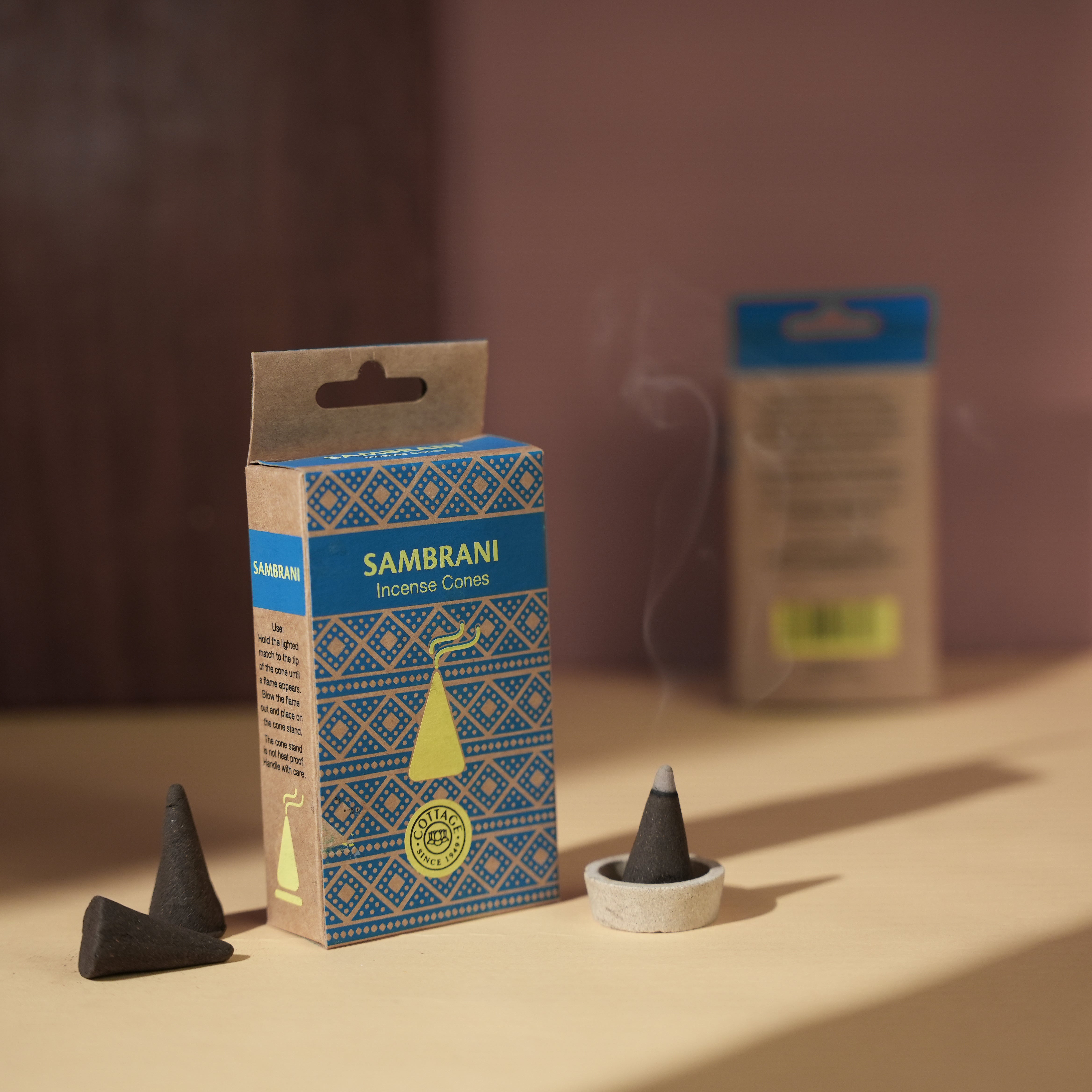 Natural Sambrani Incense Cones | Traditional Purifying Fragrance | Sacred Vibes for Daily Rituals | 15 Cones | Cleanses Aura & Space