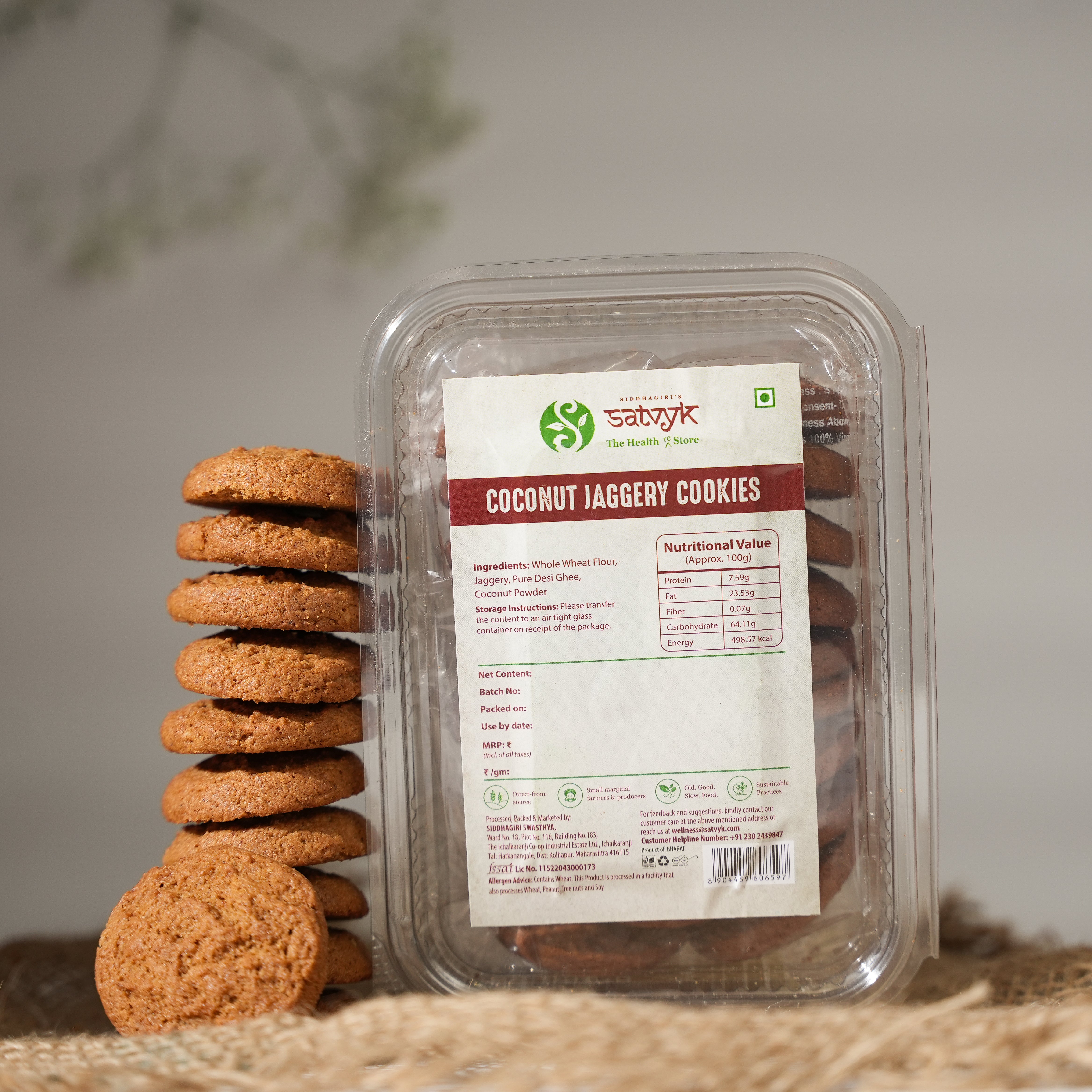 Coconut Jaggery Cookies