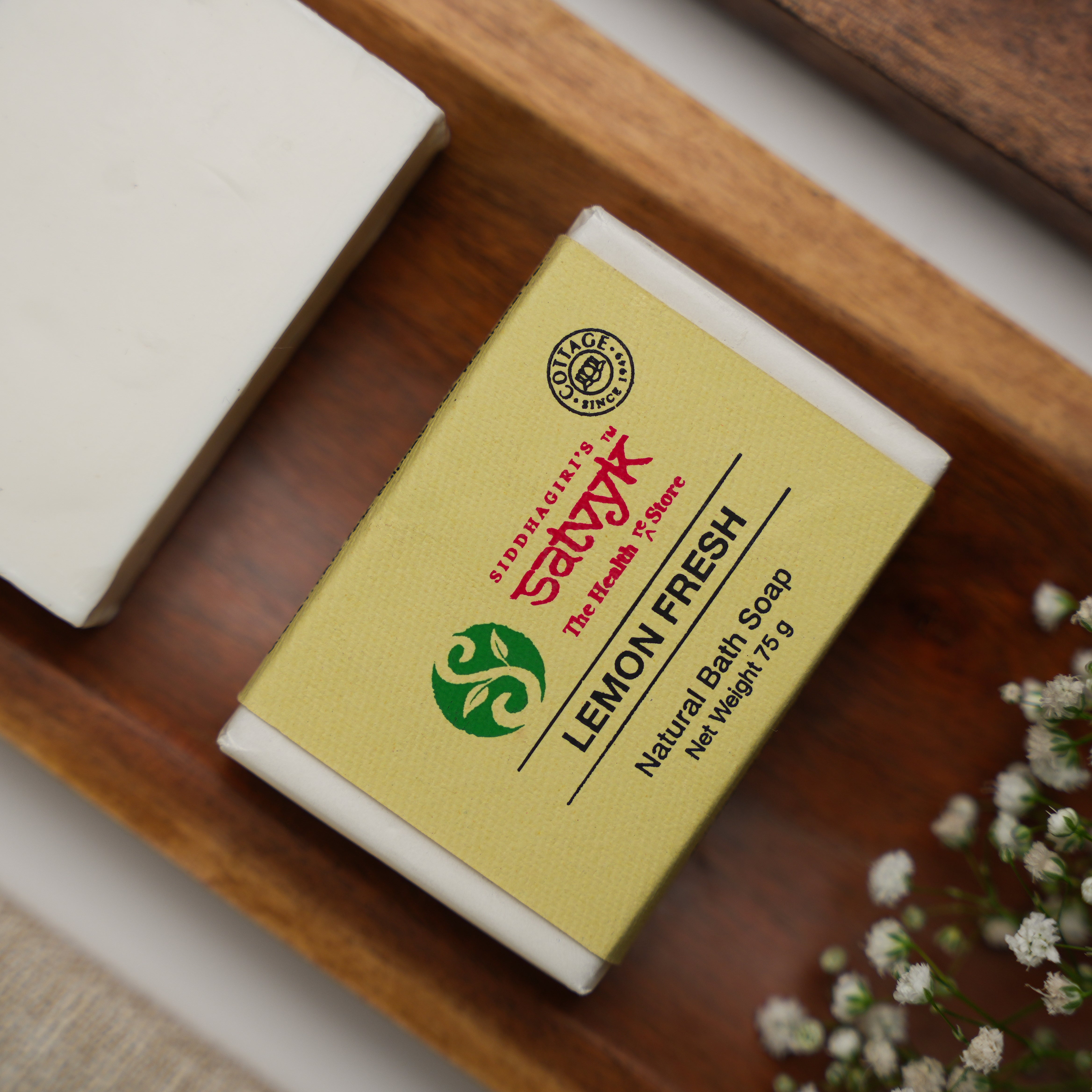 Handmade Lemon Fresh Herbal Bath Soap | Oil-Control & Deep Cleansing | Uplifting Citrus Fragrance | Ideal for Oily Skin