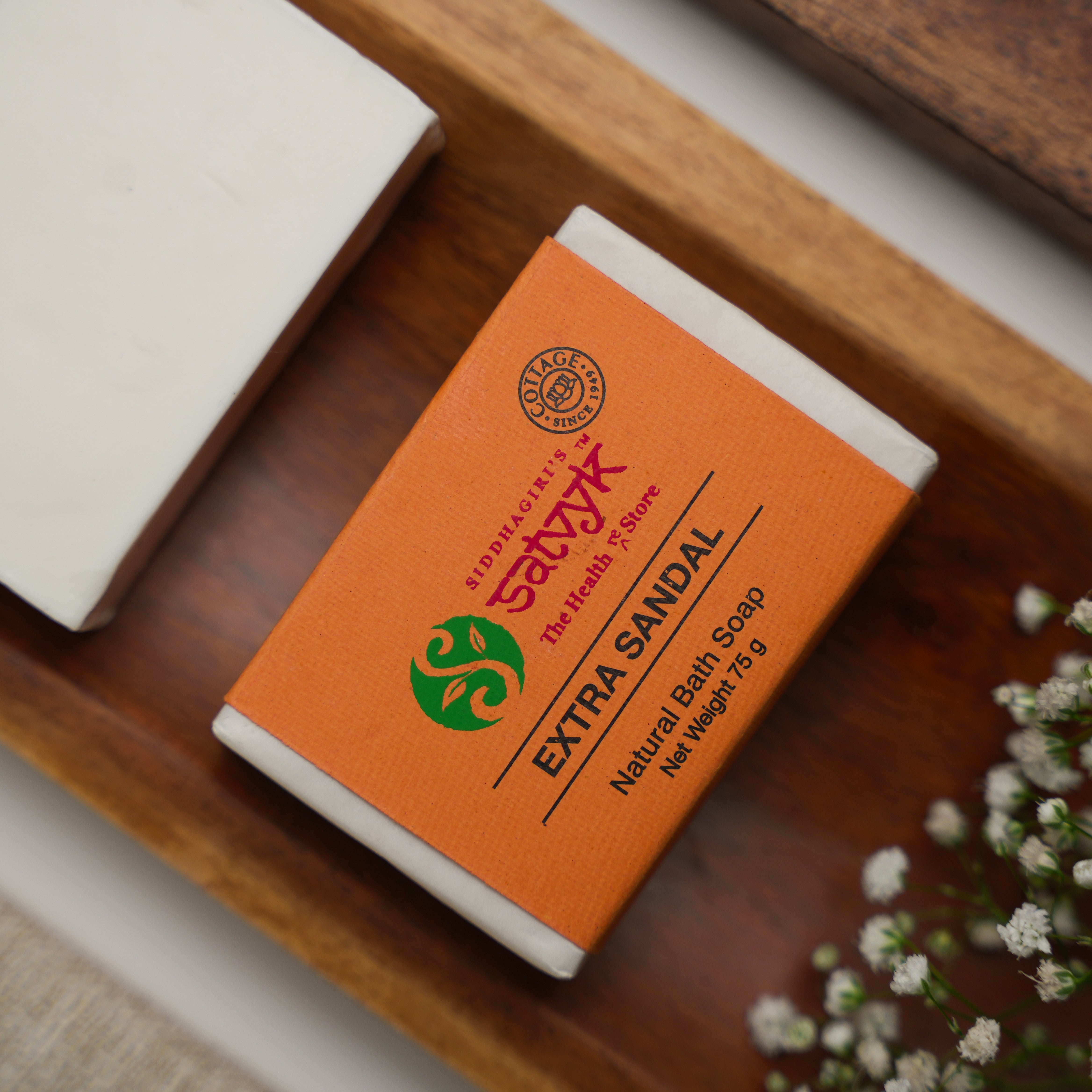 Handmade Extra Sandal Herbal Bath Soap | Deeply Refreshing | Long-Lasting Fragrance | Skin Cooling & Radiant Cleanser