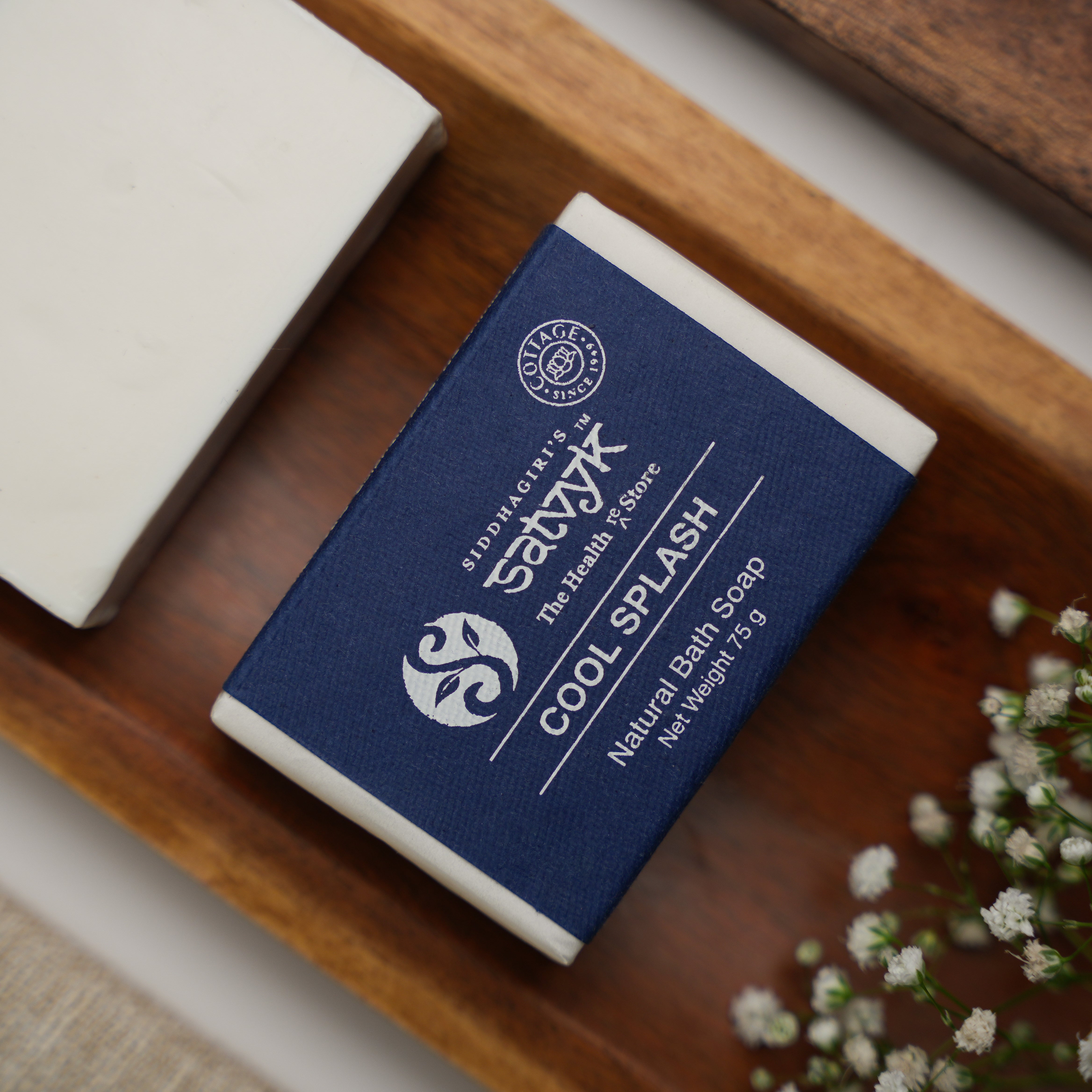 Handmade Cool Splash Herbal Bath Soap | Refreshing & Uplifting | Skin Energising Bar