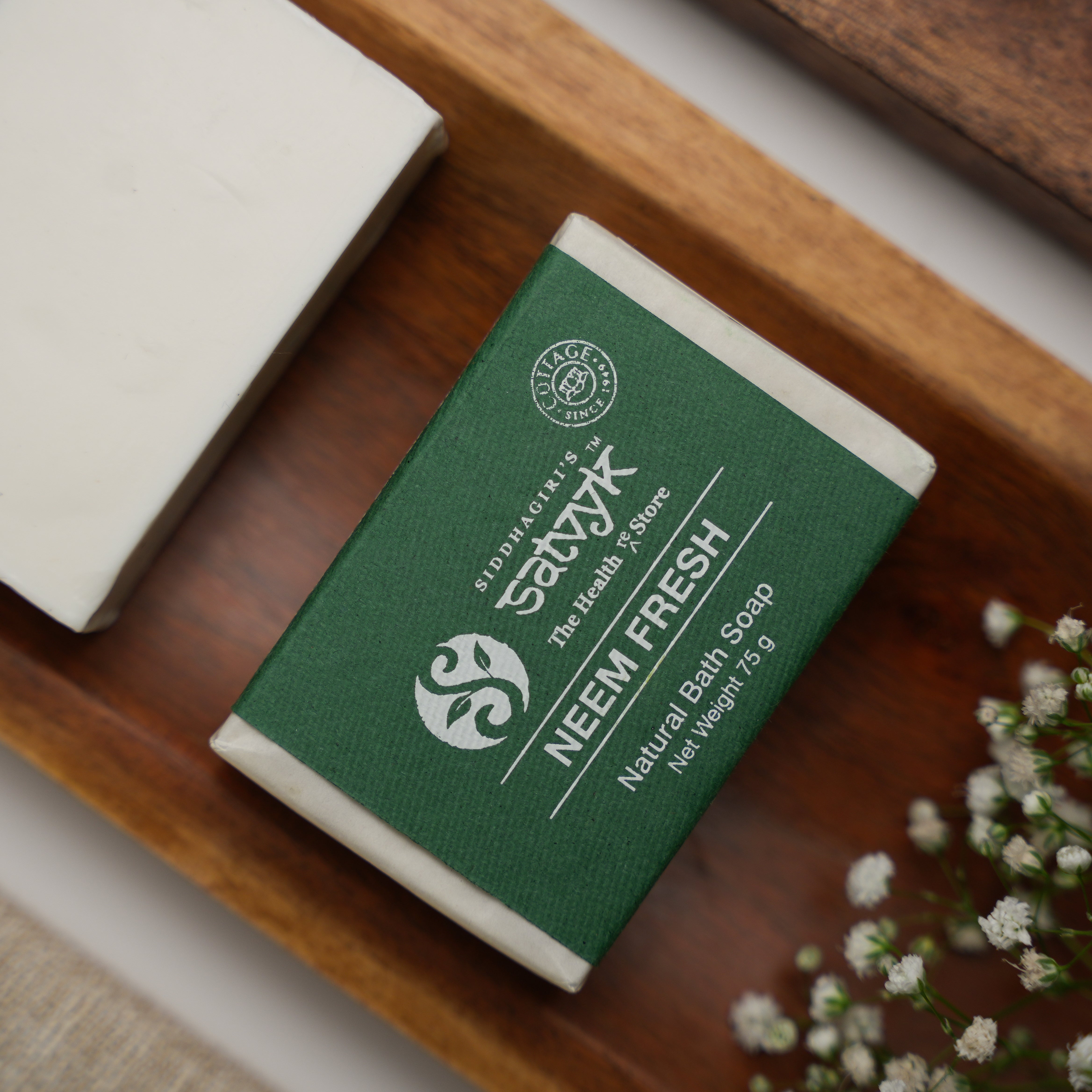 Handmade Neem Fresh Herbal Bath Soap | Anti-Bacterial & Acne Control | Purifying Cleanser | Ideal for Sensitive & Oily Skin