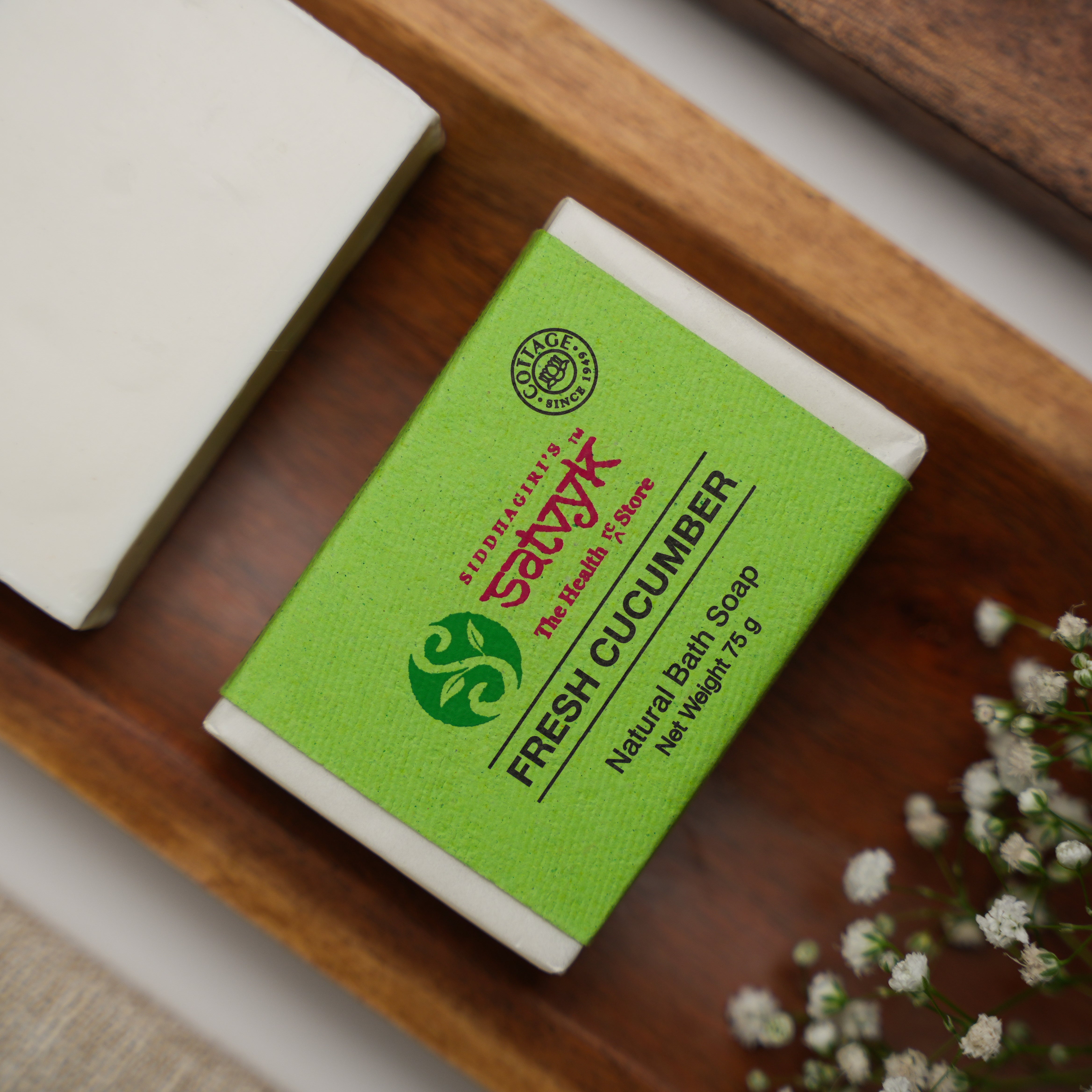 Handmade Cucumber Herbal Bath Soap | Cooling & Hydrating | Softens Skin Naturally | Ideal for Summer Skincare