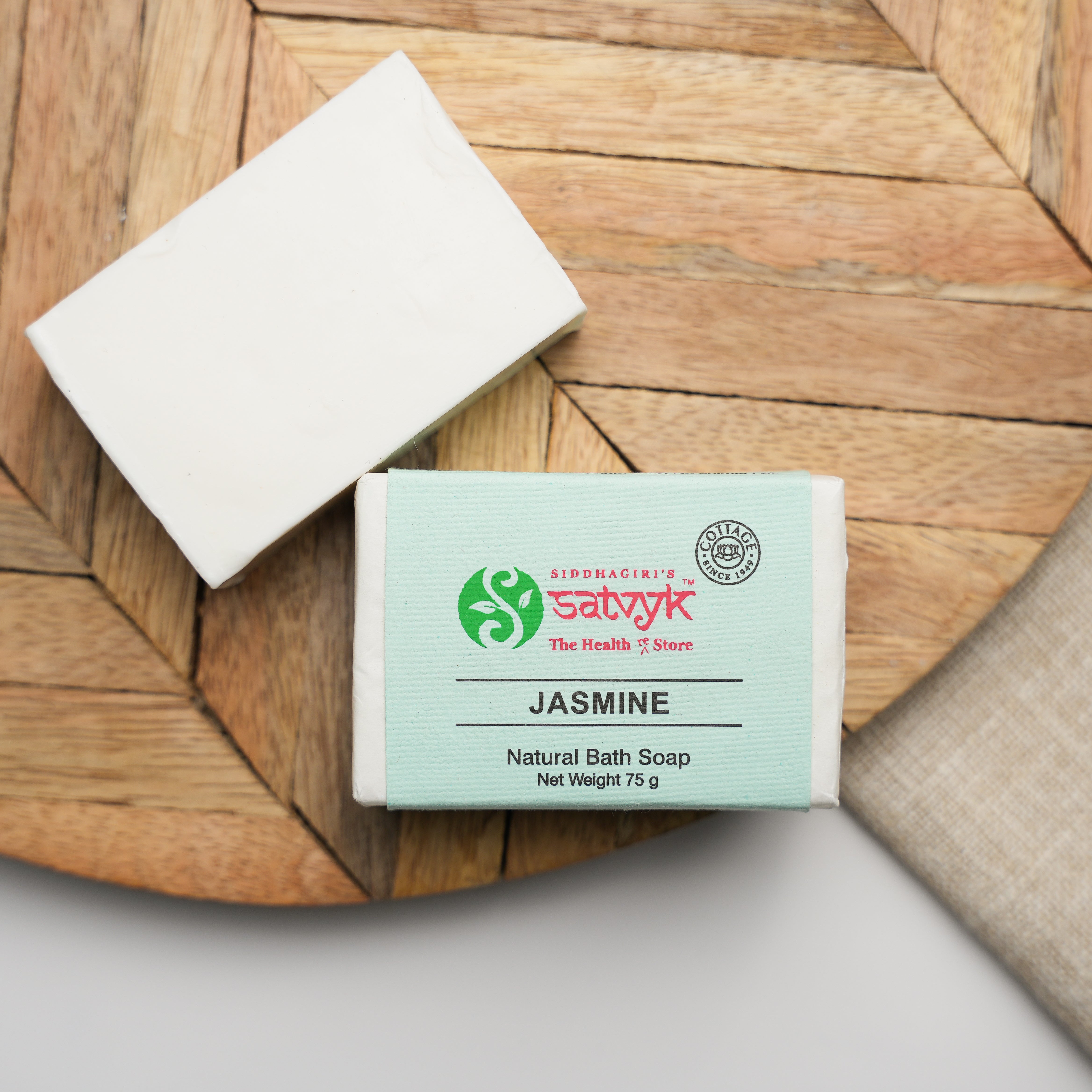 Handmade Jasmine Herbal Bath Soap | Floral Scented Bar | Soft & Glowing Skin | Natural Cleansing with Refreshing Aroma