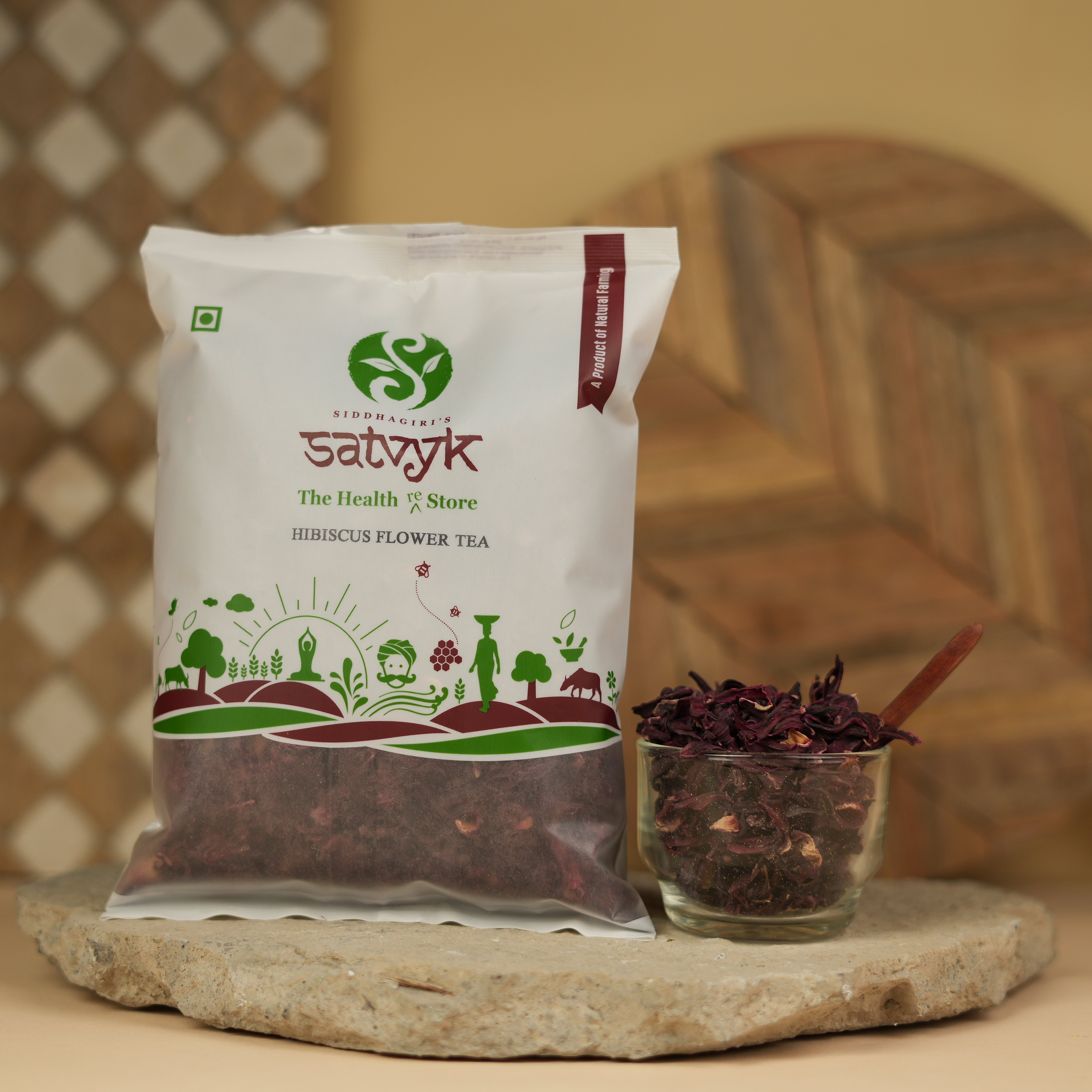 Hibiscus Flower Tea | Dried Hibiscus Petals | Vitamin C Rich Tea |Skin Health | Caffeine-Free Herbal Tea | Refreshing Detox Drink