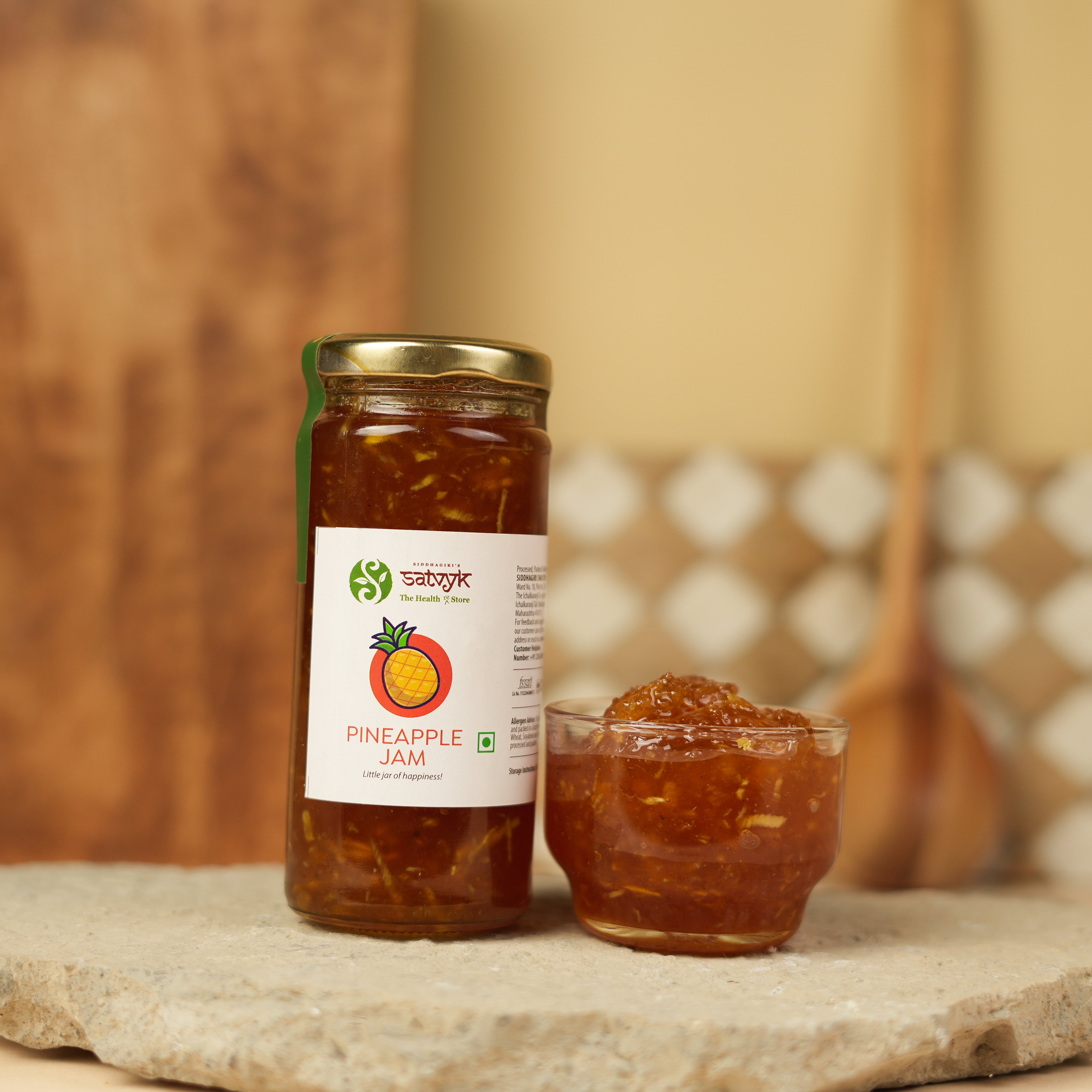 Pineapple Jam | Real Fruit Spread | No Artificial Colour or Preservatives | Tropical Flavour for Kids