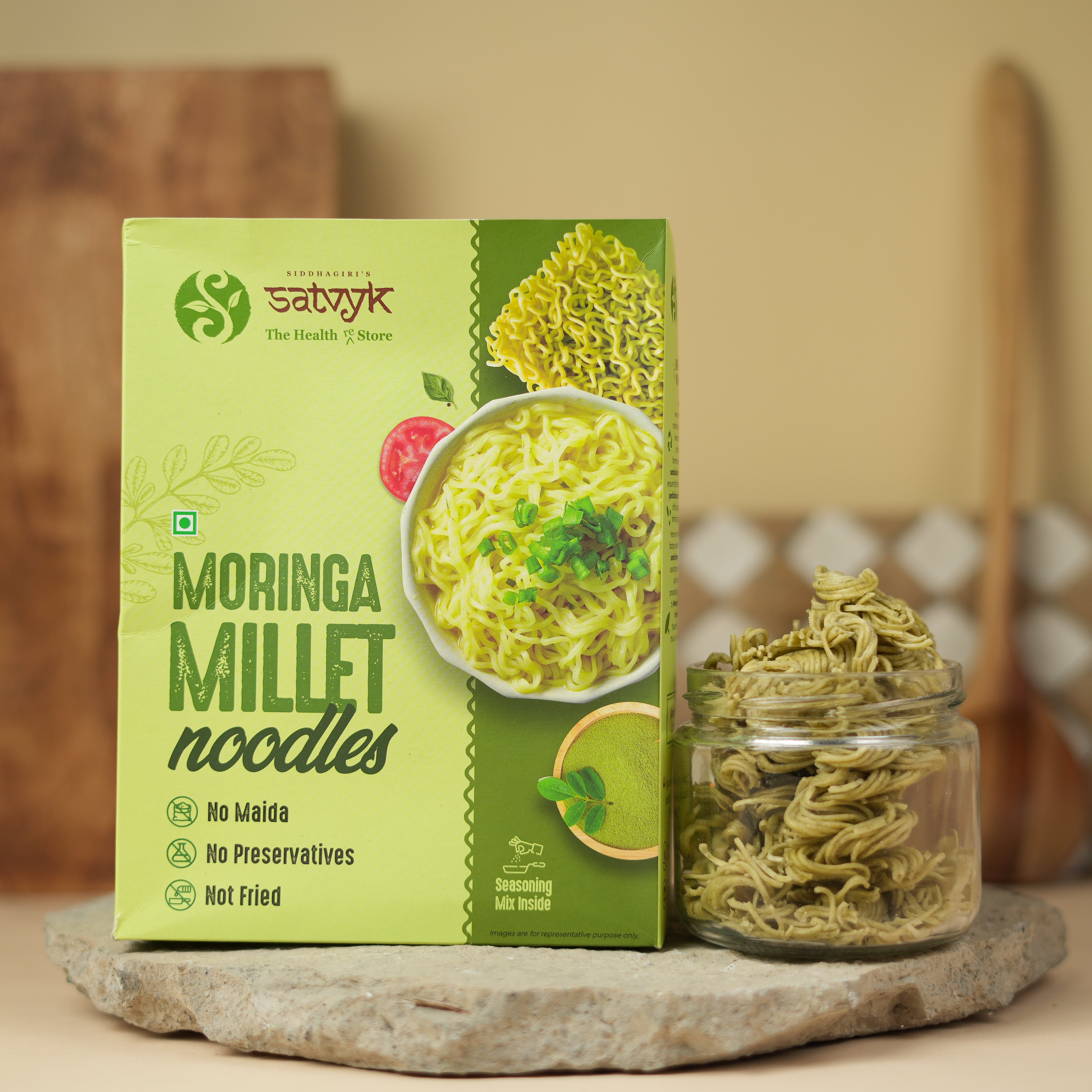 Moringa Noodles | Power of Drumstick Leaves | No Maida | Rich in Iron & Antioxidants | Healthy & Wholesome Meal | Ideal for Kids & Adults