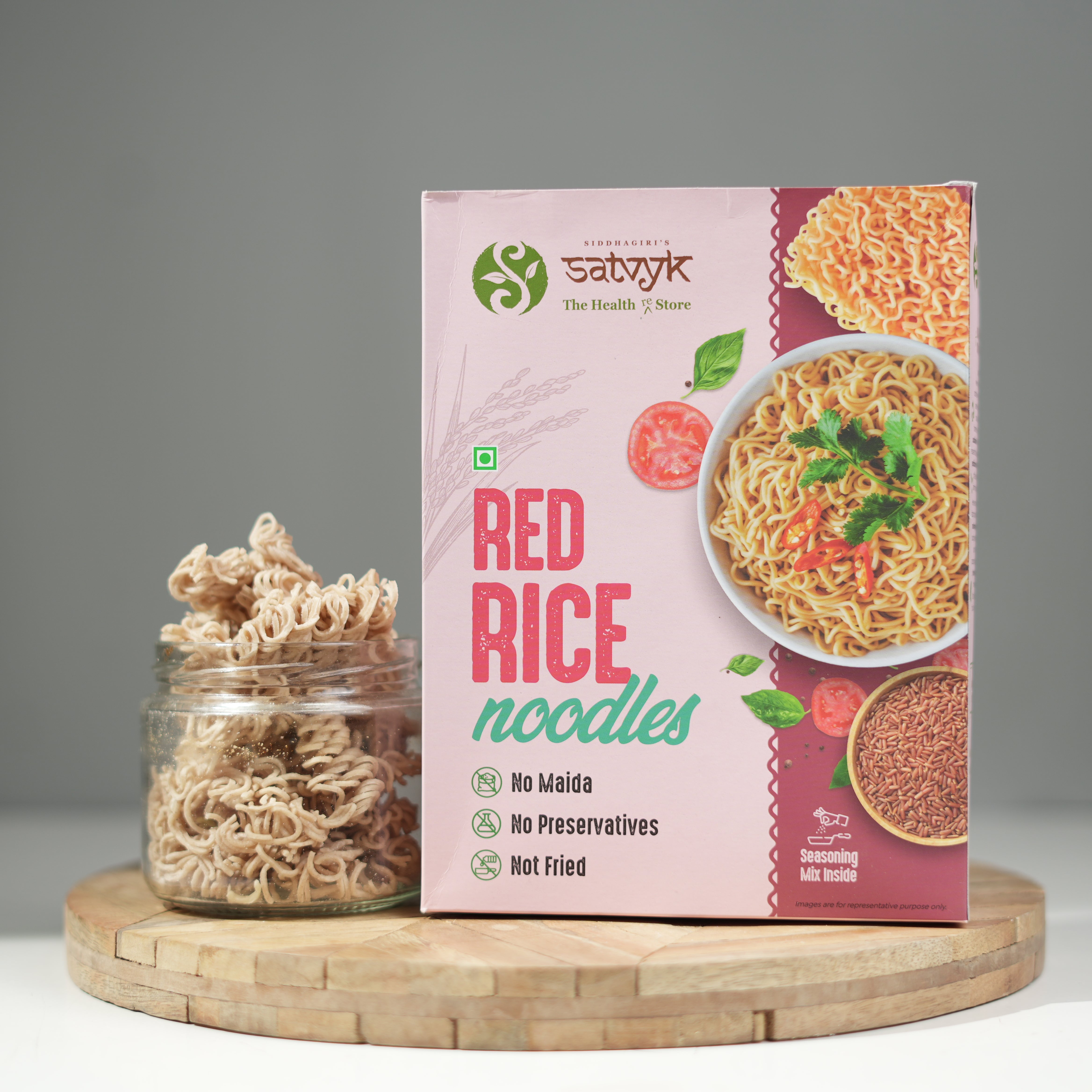 Red Rice Noodles | Fibre-Rich Wholegrain Noodles | No Maida | Light & Nourishing | Easy to Digest Meal Option