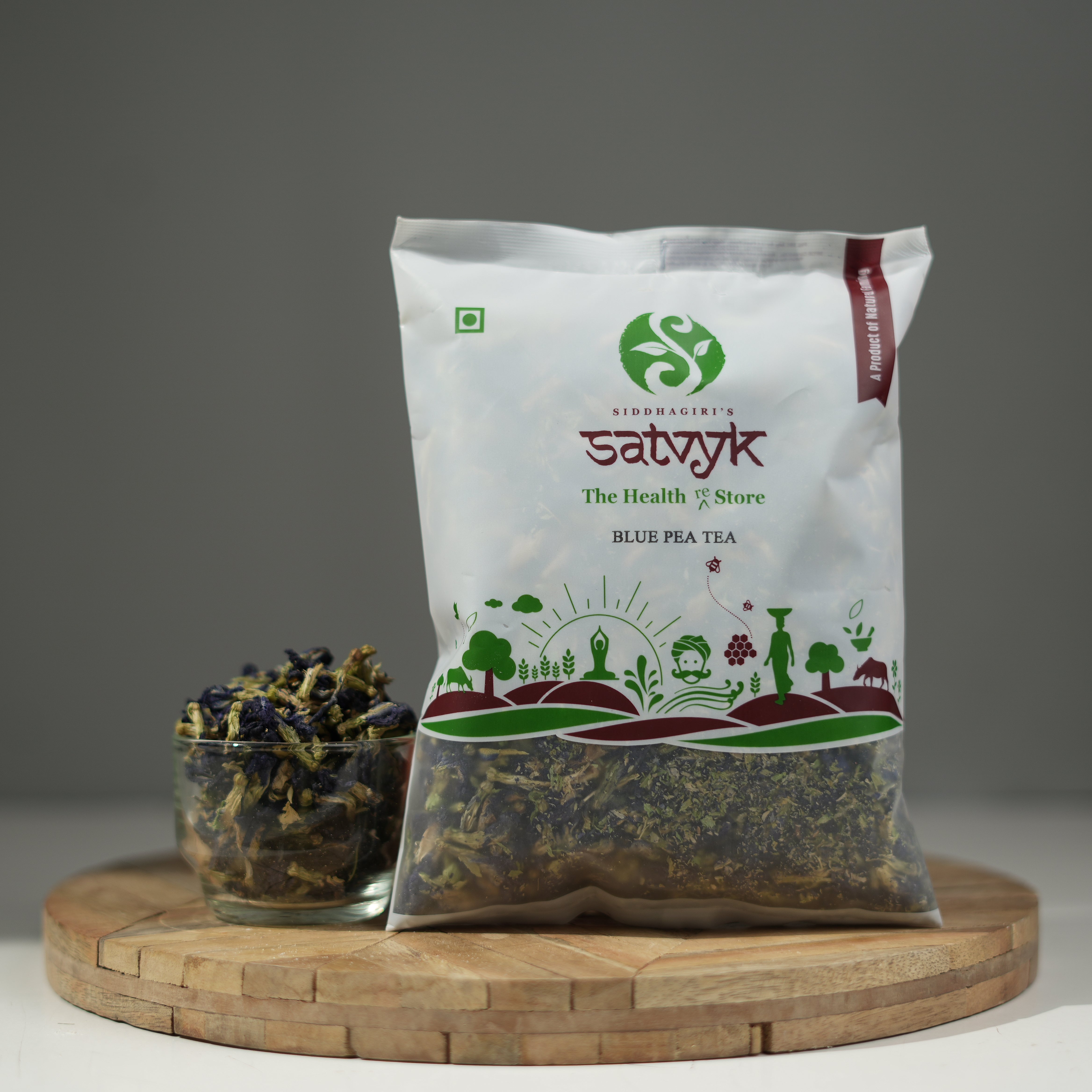 Blue Pea Flower Tea | Butterfly Pea Herbal Tea | Natural Blue Colour Tea | Rich in Antioxidants | Caffeine-Free | Detox & Skin Glow Tea