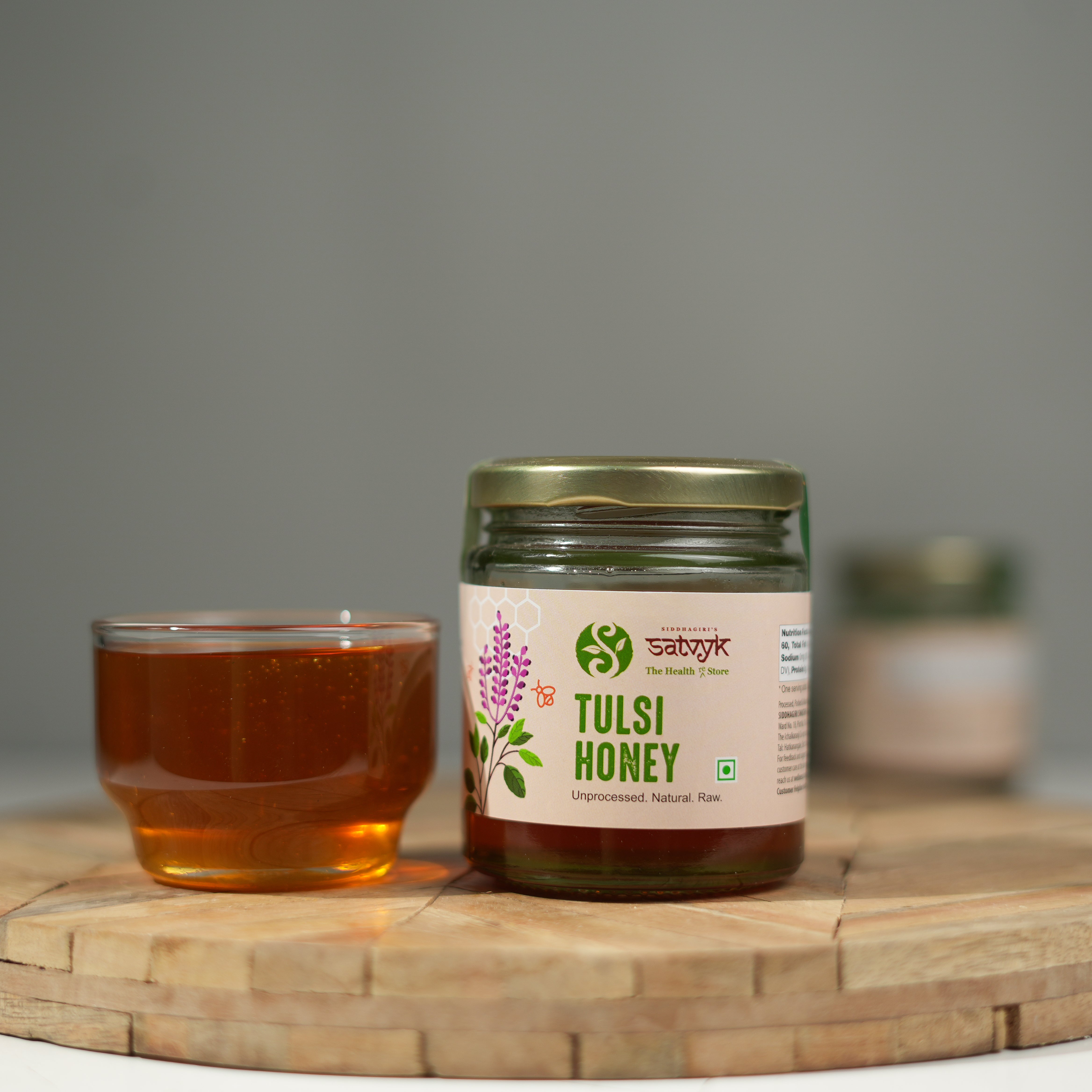Tulsi Honey | Infused with Holy Basil | Immunity Boosting & Soothing | Raw, Unprocessed | No Added Sugar