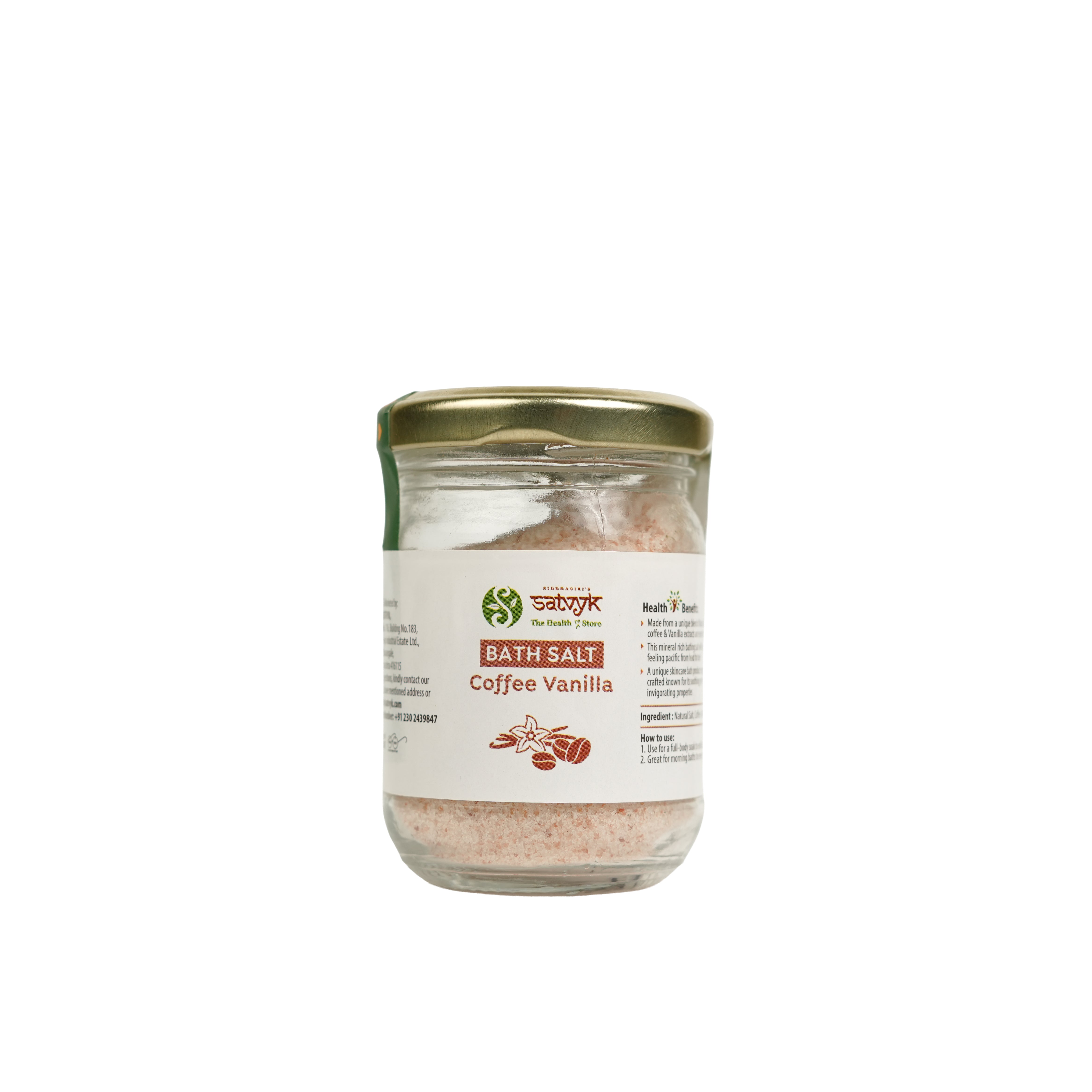 Coffee Vanilla Bath Salt | Rejuvenating Body Soak | Invigorates Senses & Smoothens Skin