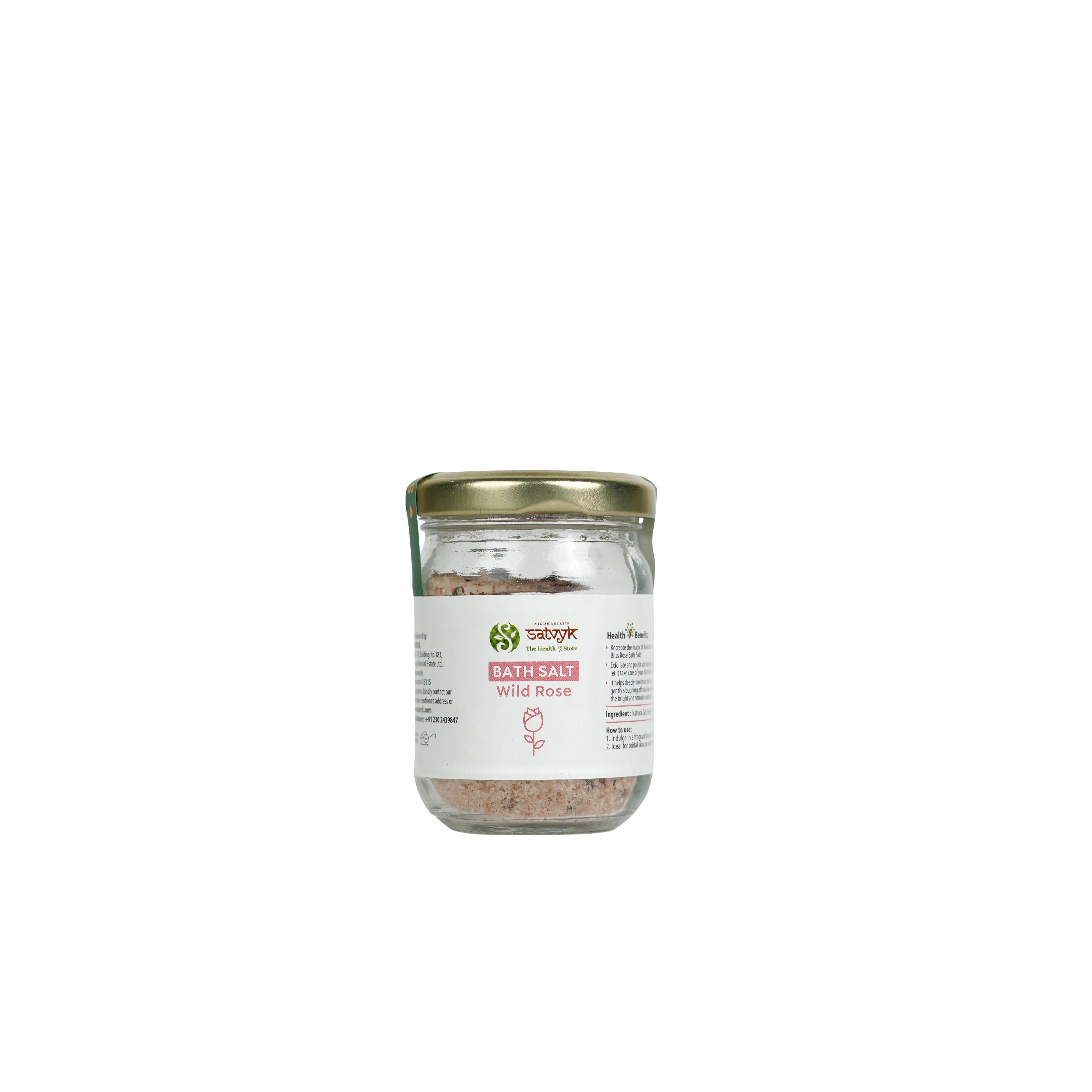 Wild Rose Bath Salt | Floral Luxury Soak | Skin Softening & Relaxing