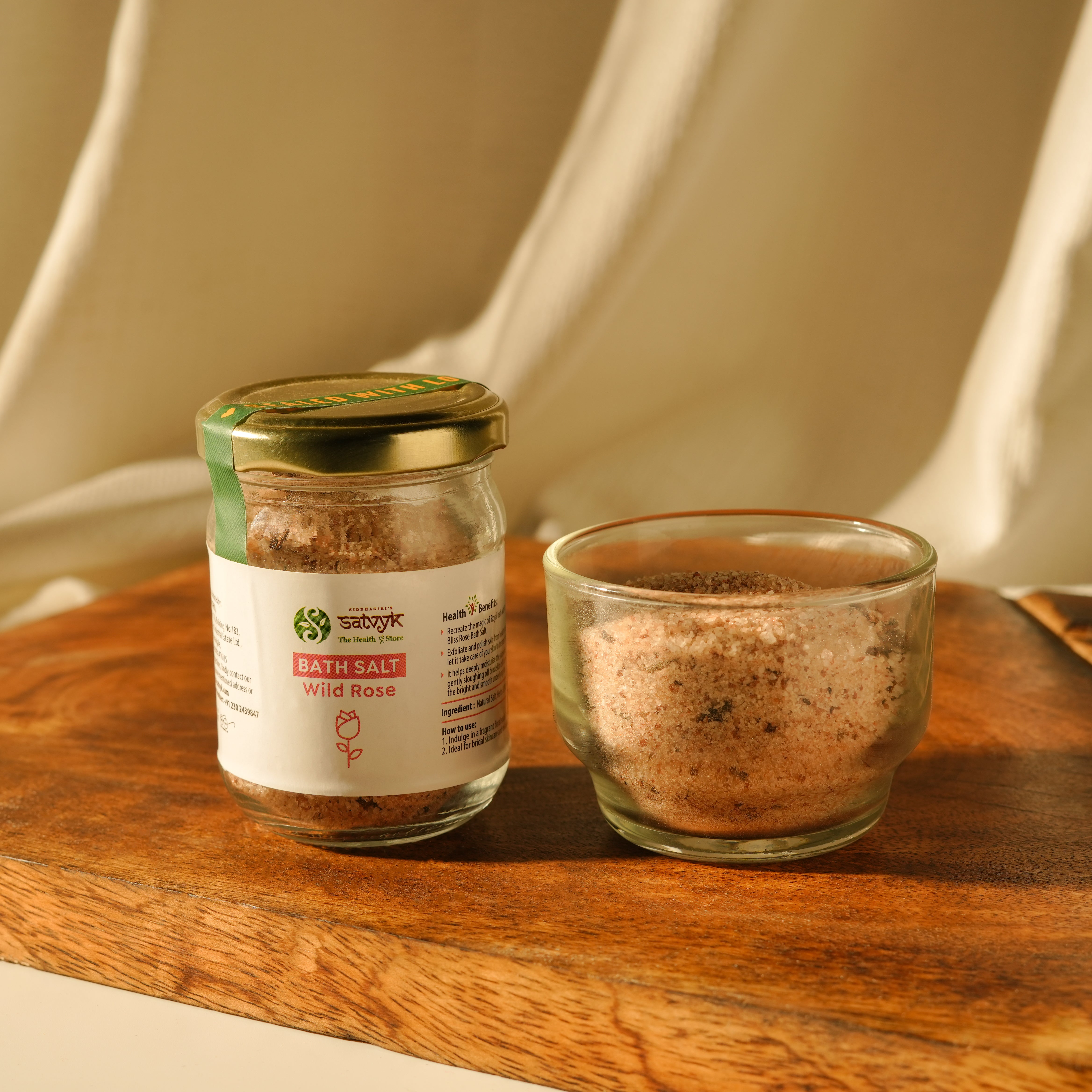 Wild Rose Bath Salt | Floral Luxury Soak | Skin Softening & Relaxing