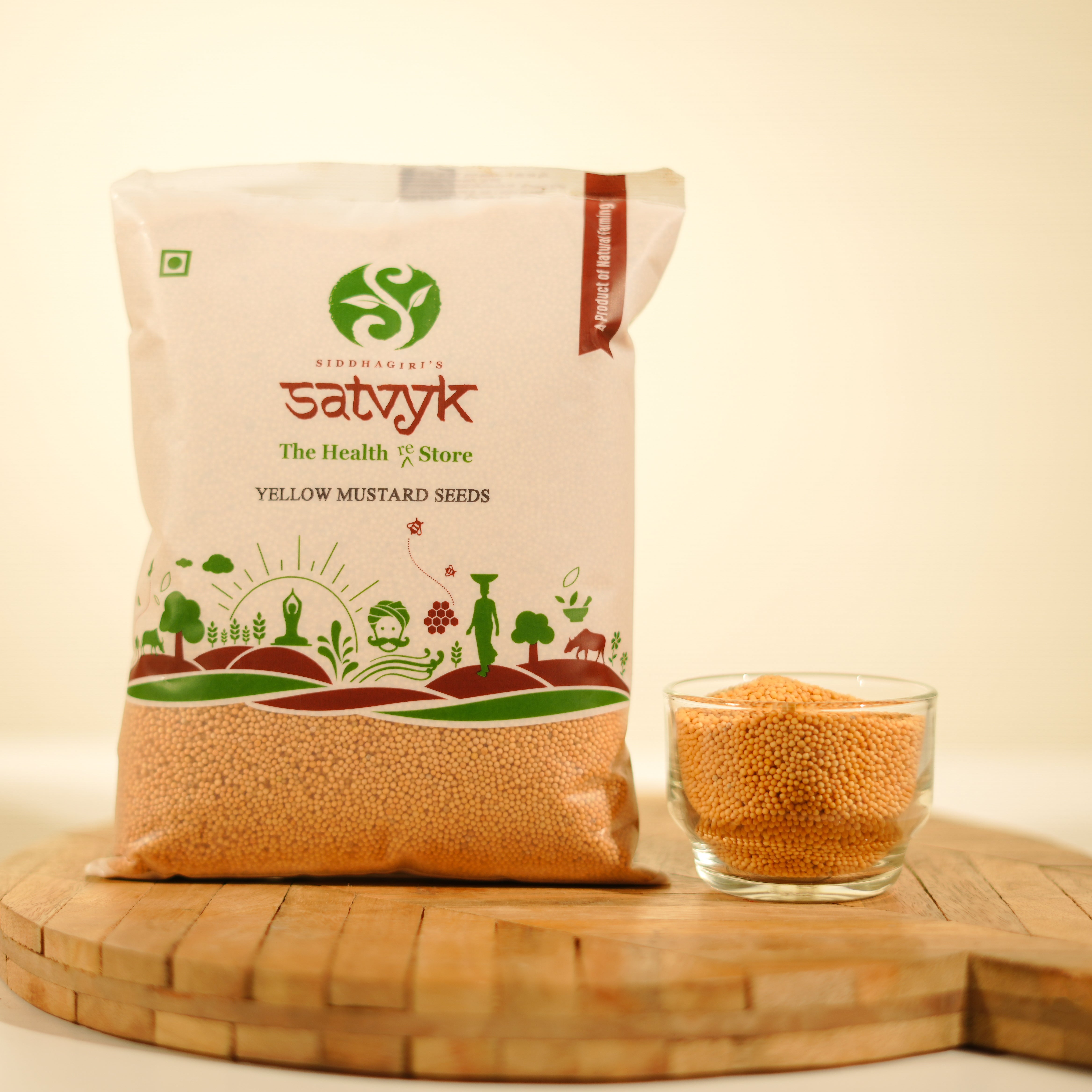 Yellow Mustard Seeds | Whole & Aromatic | Perfect for Pickles, Curry & Fermentation | Naturally Sourced