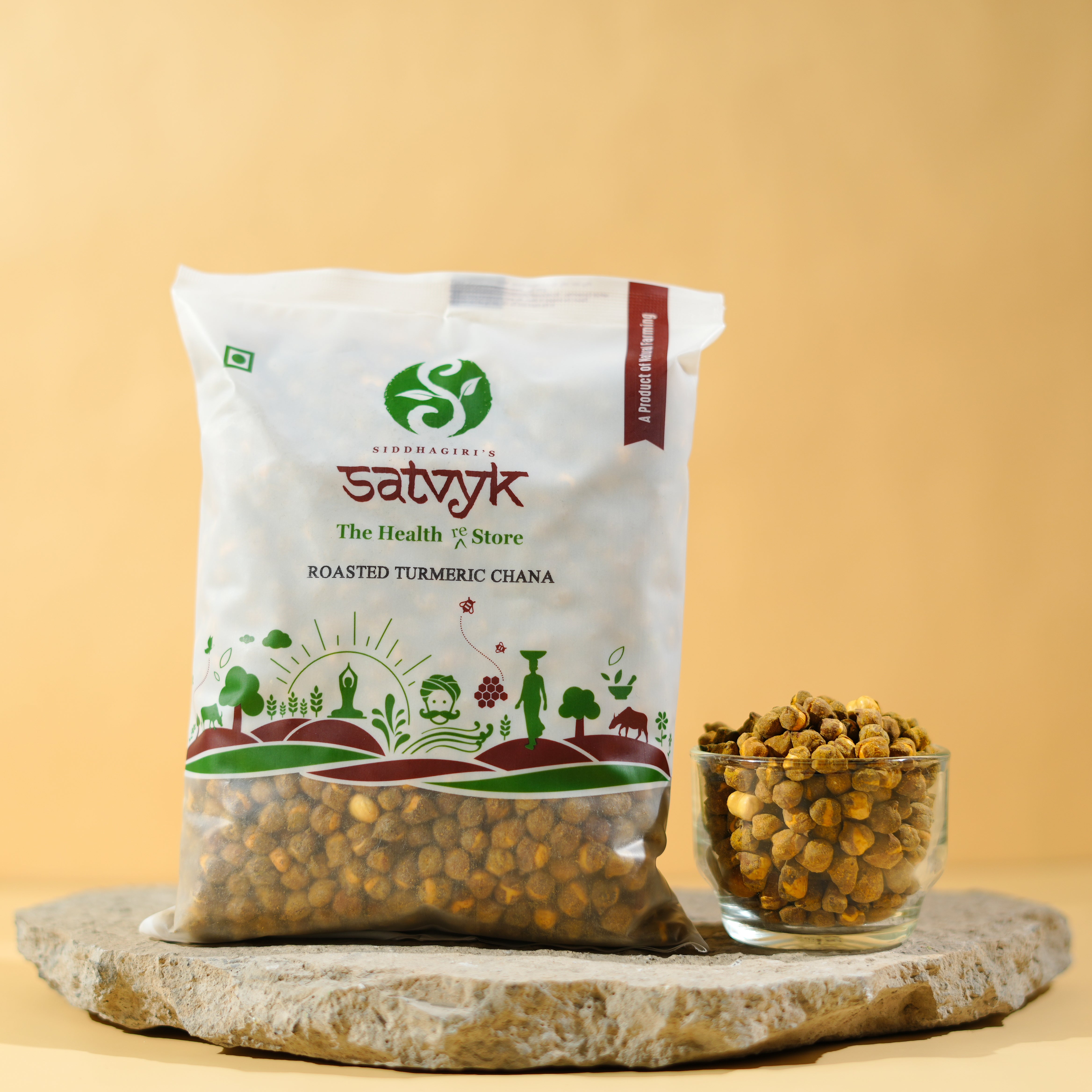 Roasted Turmeric Chana | Protein-Rich & Spiced with Haldi | Salted Crunch | Perfect Guilt-Free Snack
