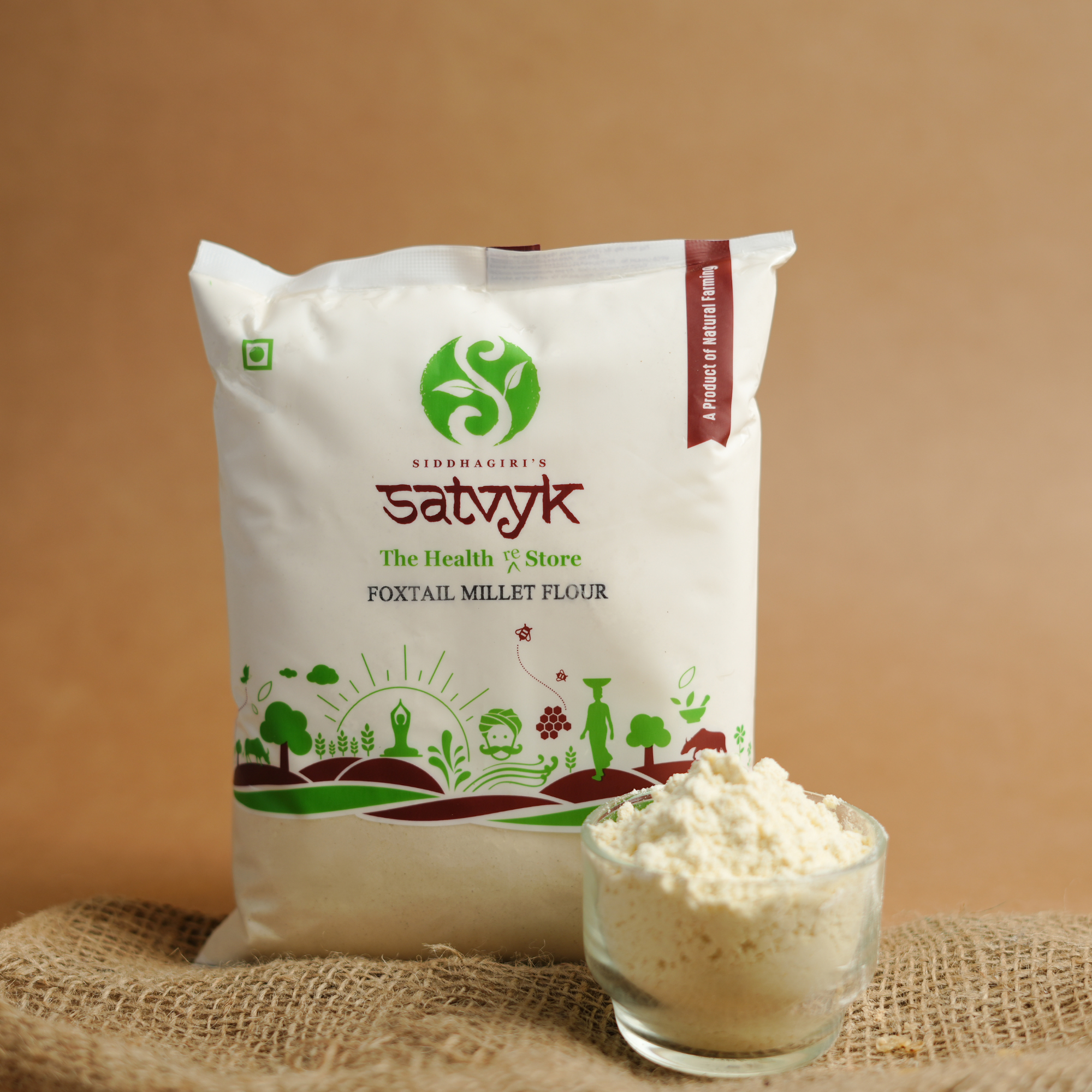 Foxtail Millet Flour | High in Iron, Fiber & Antioxidants | Gluten-Free | Great for Rotis, Parathas & Baking