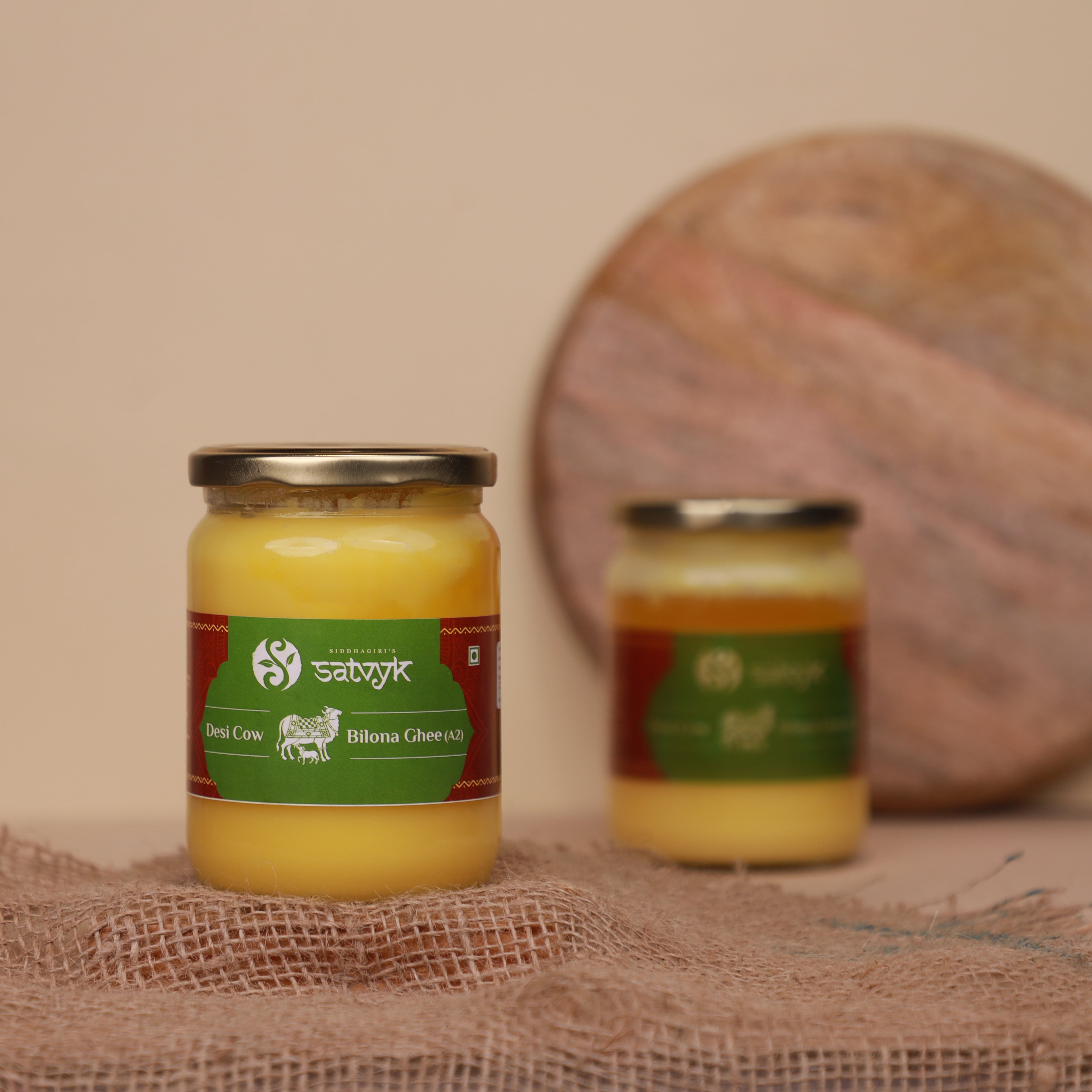 Organic A2 Ghee, Gir Cow A2 Ghee | Vedic Bilona Method| Curd-churned A2 Ghee | 100% Desi Gir Cow Ghee | Grass-fed free grazing cows | Traditional ghee