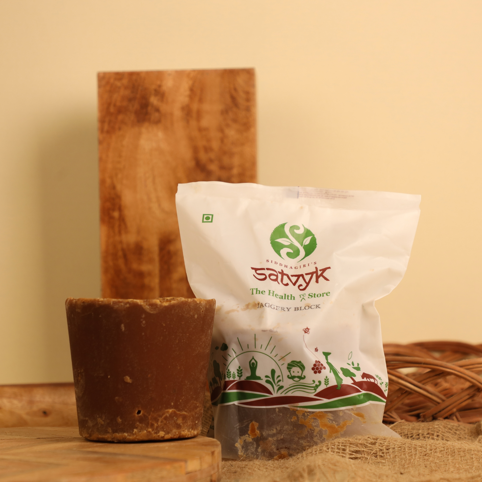 Jaggery Block | Slow-Boiled on Chulha | Traditional Gud | Rich in Minerals | No Chemicals or Sulphur | Wholesome Sweetener