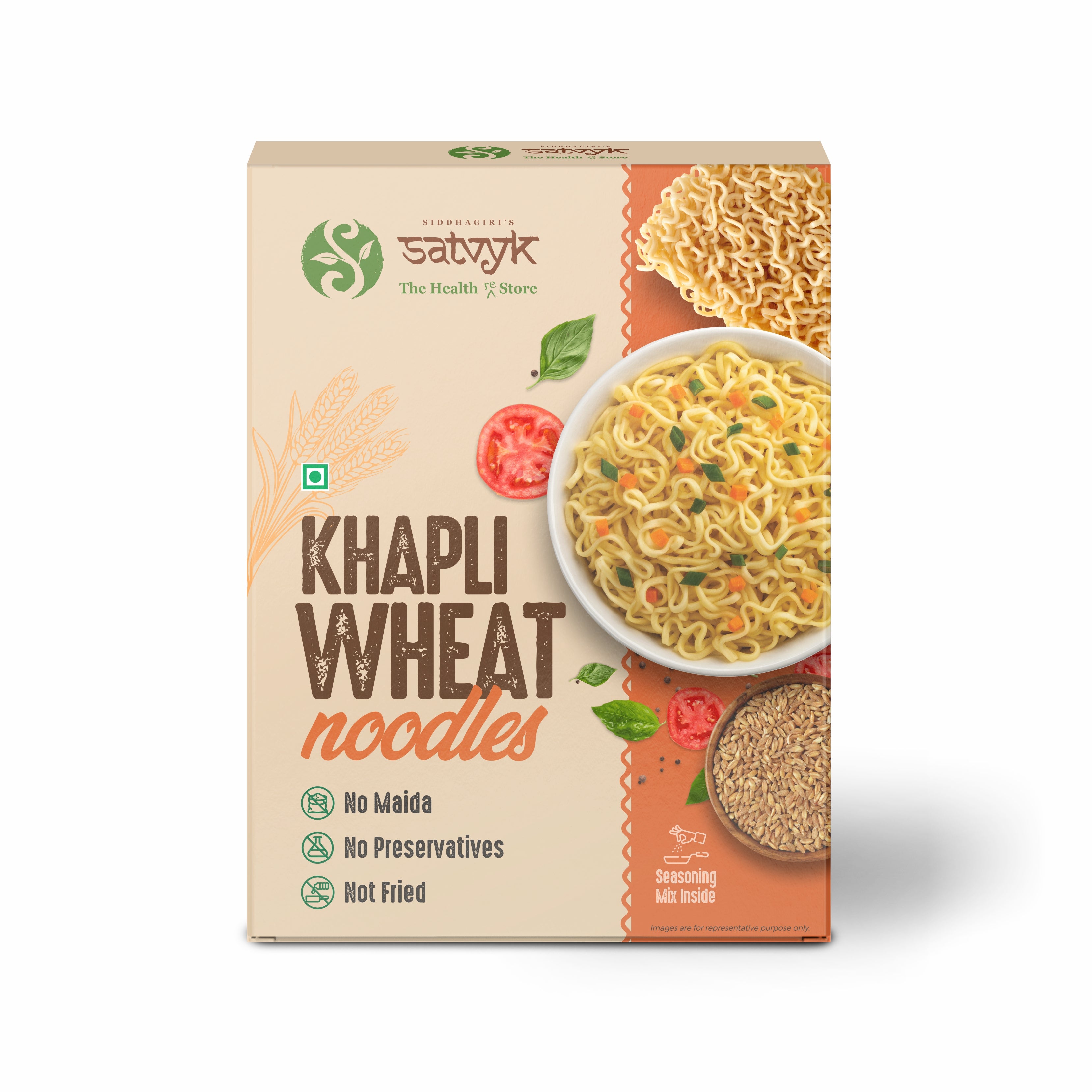 Khapli Wheat Noodles | Ancient Grain Goodness | No Maida | Slow Digesting & Low GI | High Fibre | Ideal for Weight Watchers