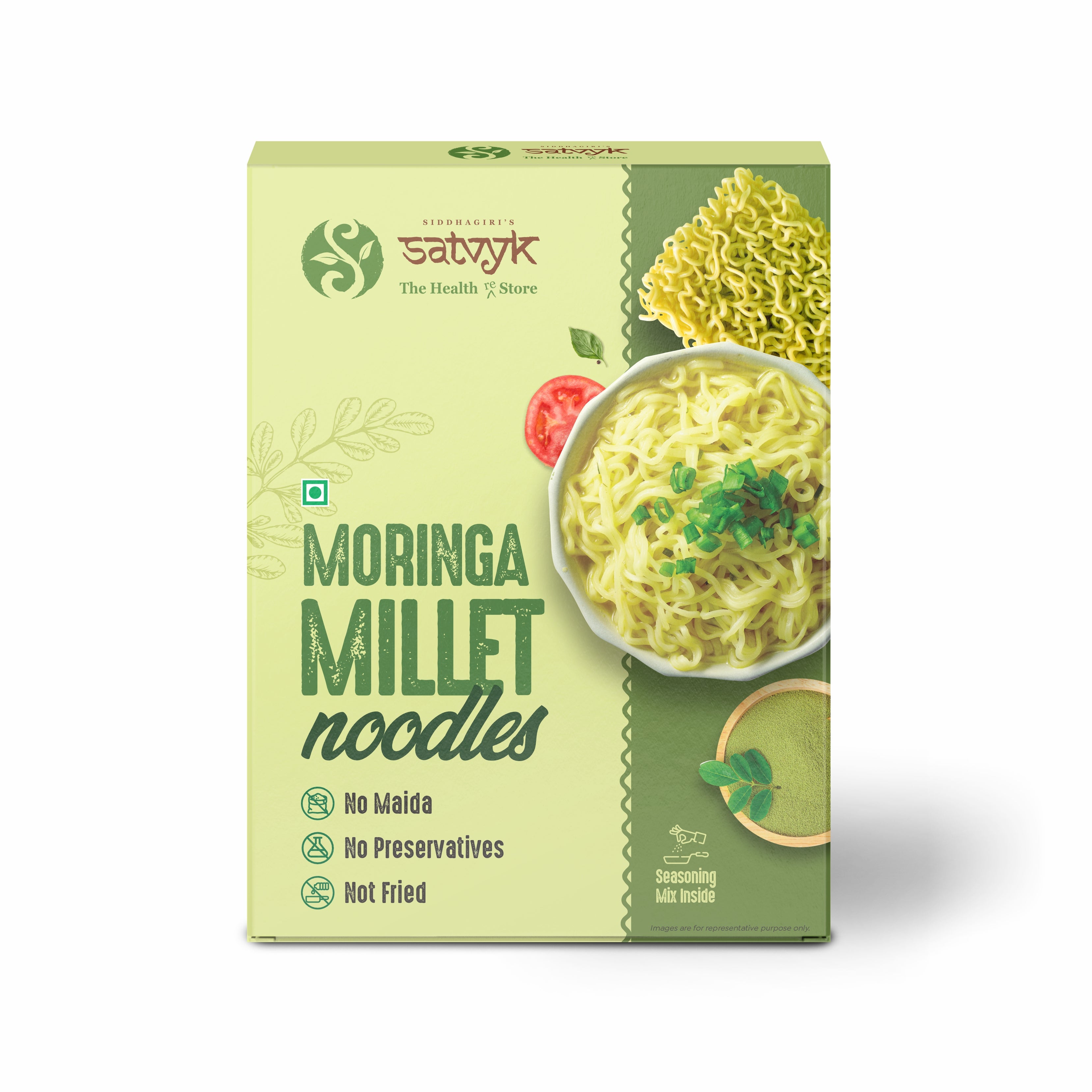 Moringa Noodles | Power of Drumstick Leaves | No Maida | Rich in Iron & Antioxidants | Healthy & Wholesome Meal | Ideal for Kids & Adults