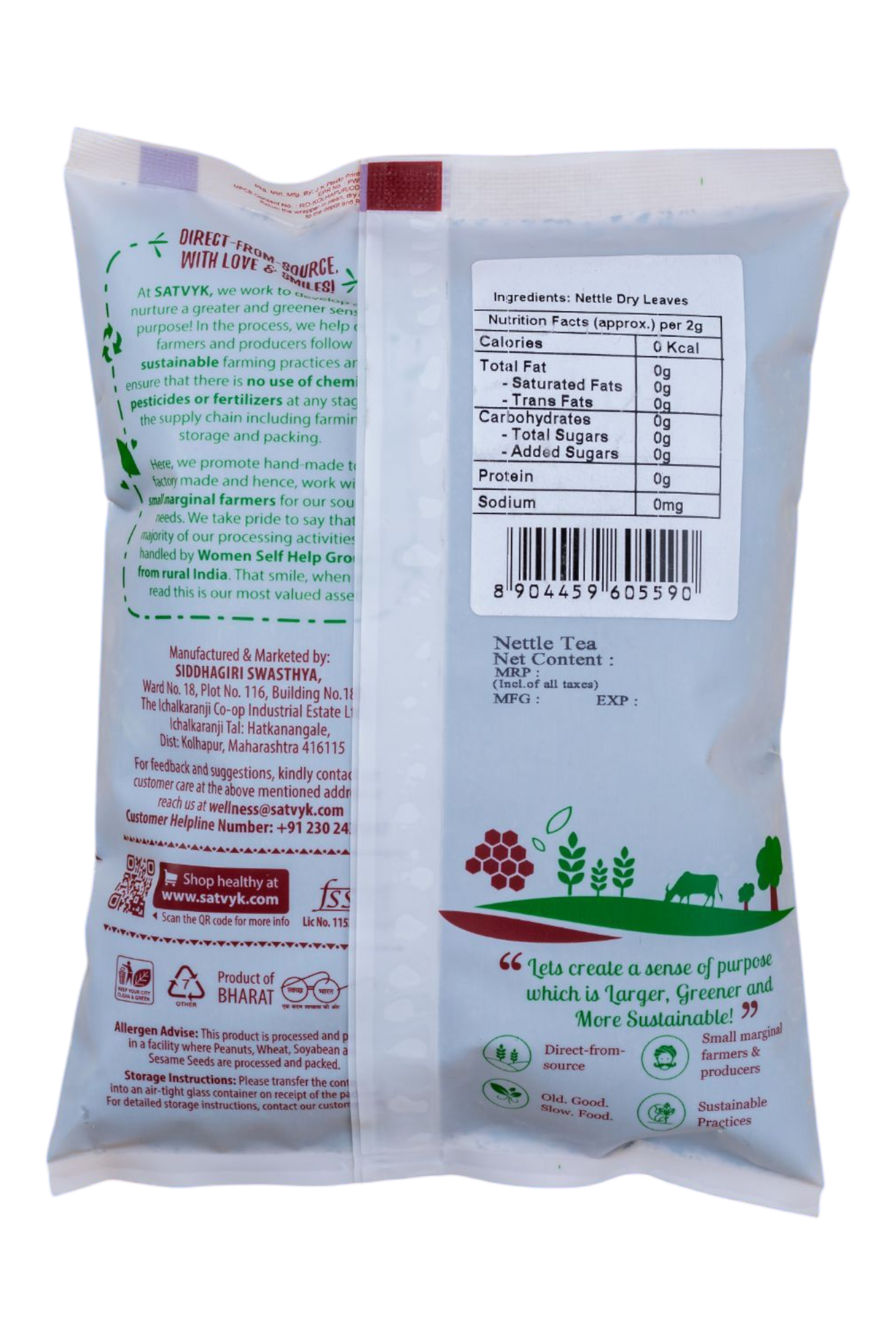 Nettle Leaves | Natural Detox & Iron Booster | Dried for Herbal Tea | Helps with Hair, Skin & Immunity | No Additives