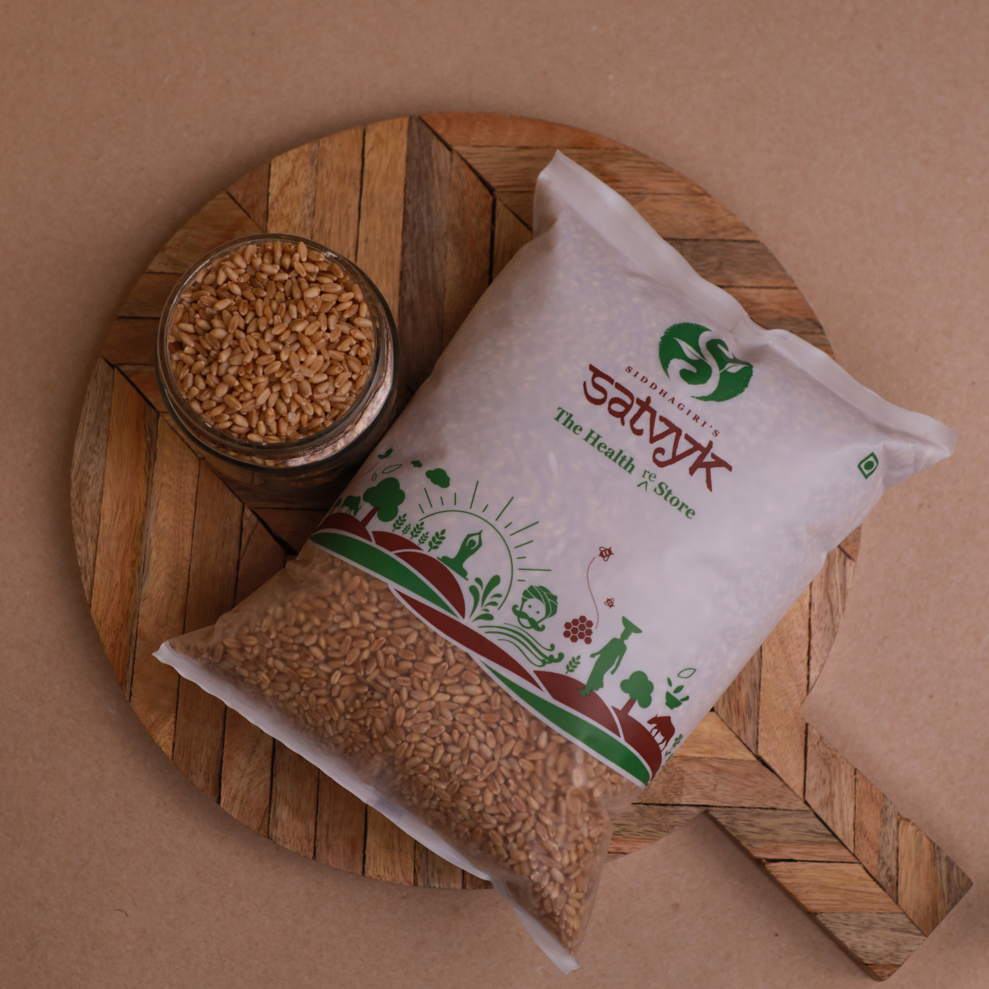 Organic Sharbati Wheat | Sharbati Gehu for soft Rotis | Premium quality Whole Wheat | Non GMO, pesticide-free, chemical-free, organically grown