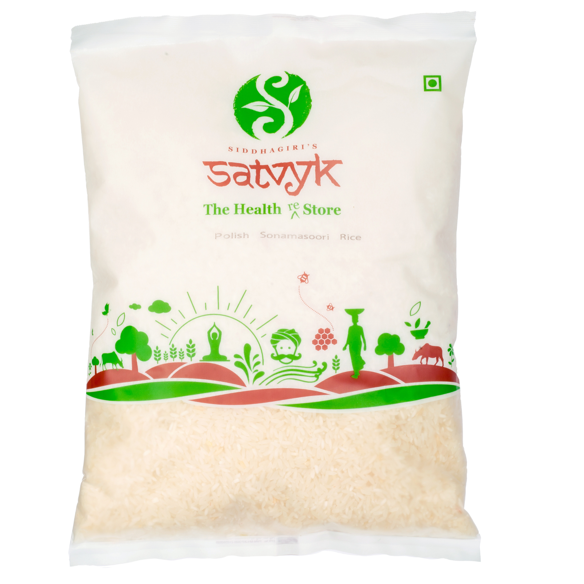 White Sona Masoori Rice | Aromatic & Light | Perfect for Daily Meals & South Indian Recipes | Naturally Aged