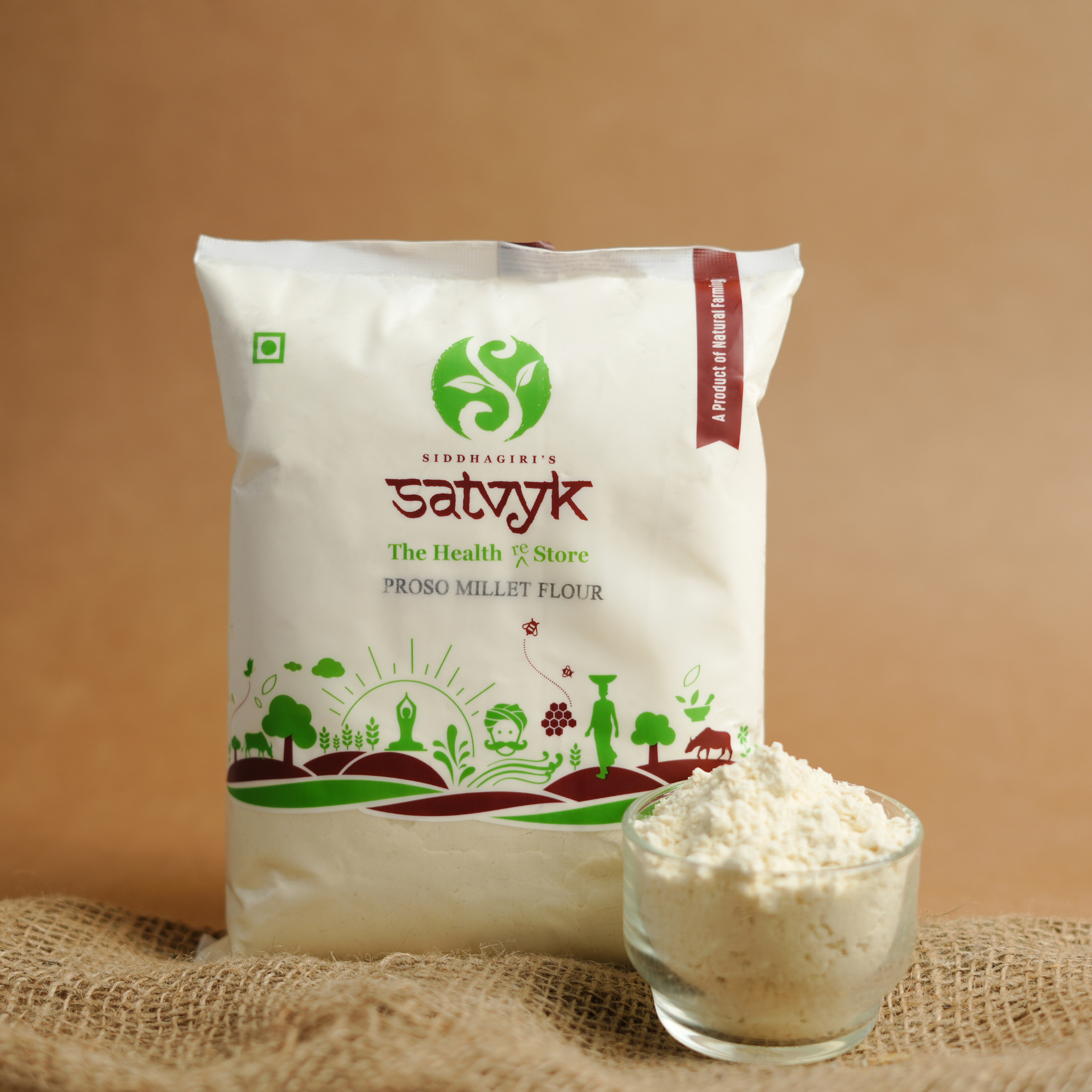 Proso Millet Flour | Protein-Rich & Low Glycemic | Gluten-Free Atta for Soft Rotis & Snacks | Light on Stomach
