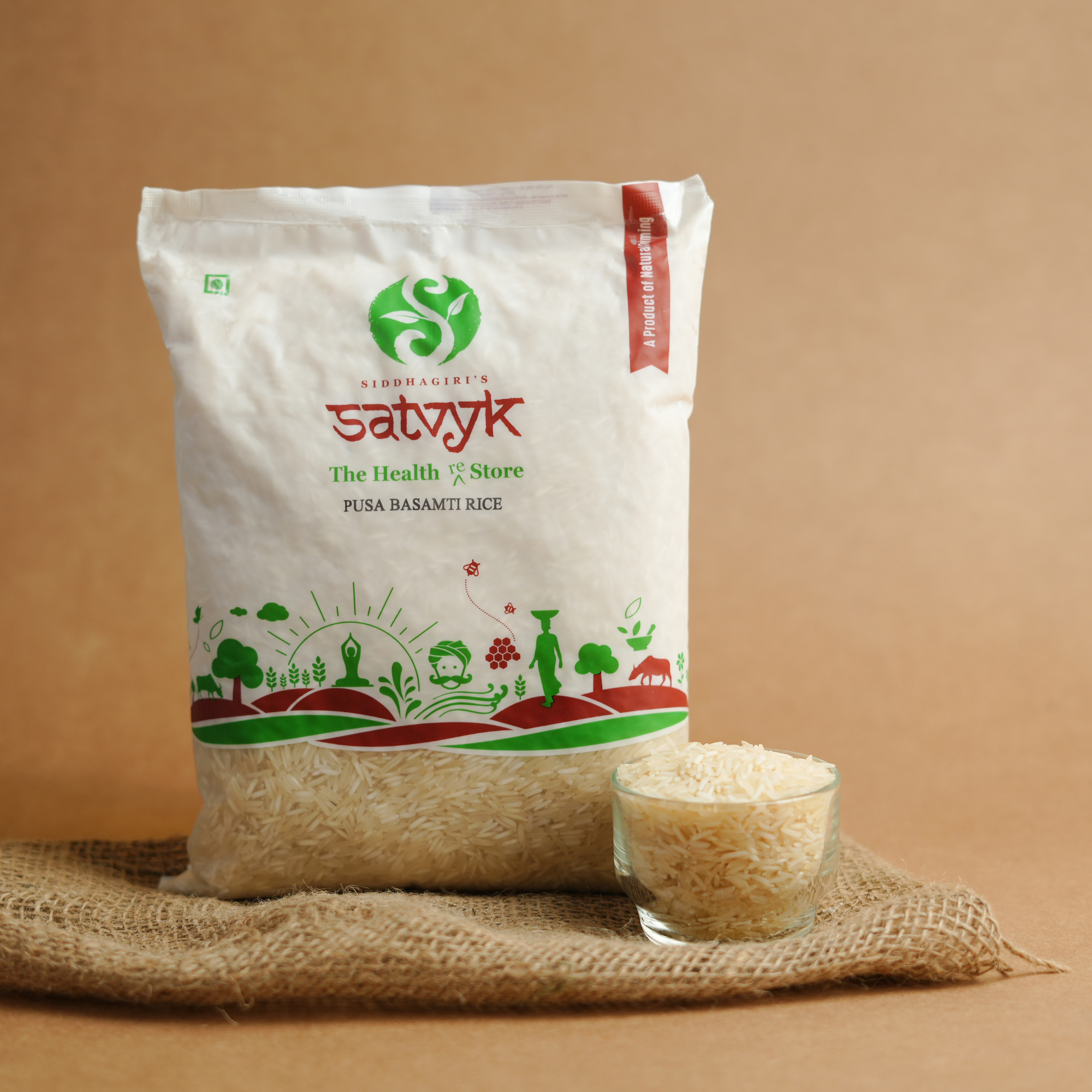 Pusa Basmati Rice - White | Long-Grain Aromatic Rice | Fluffy Texture | Ideal for Biryani & Daily Meals
