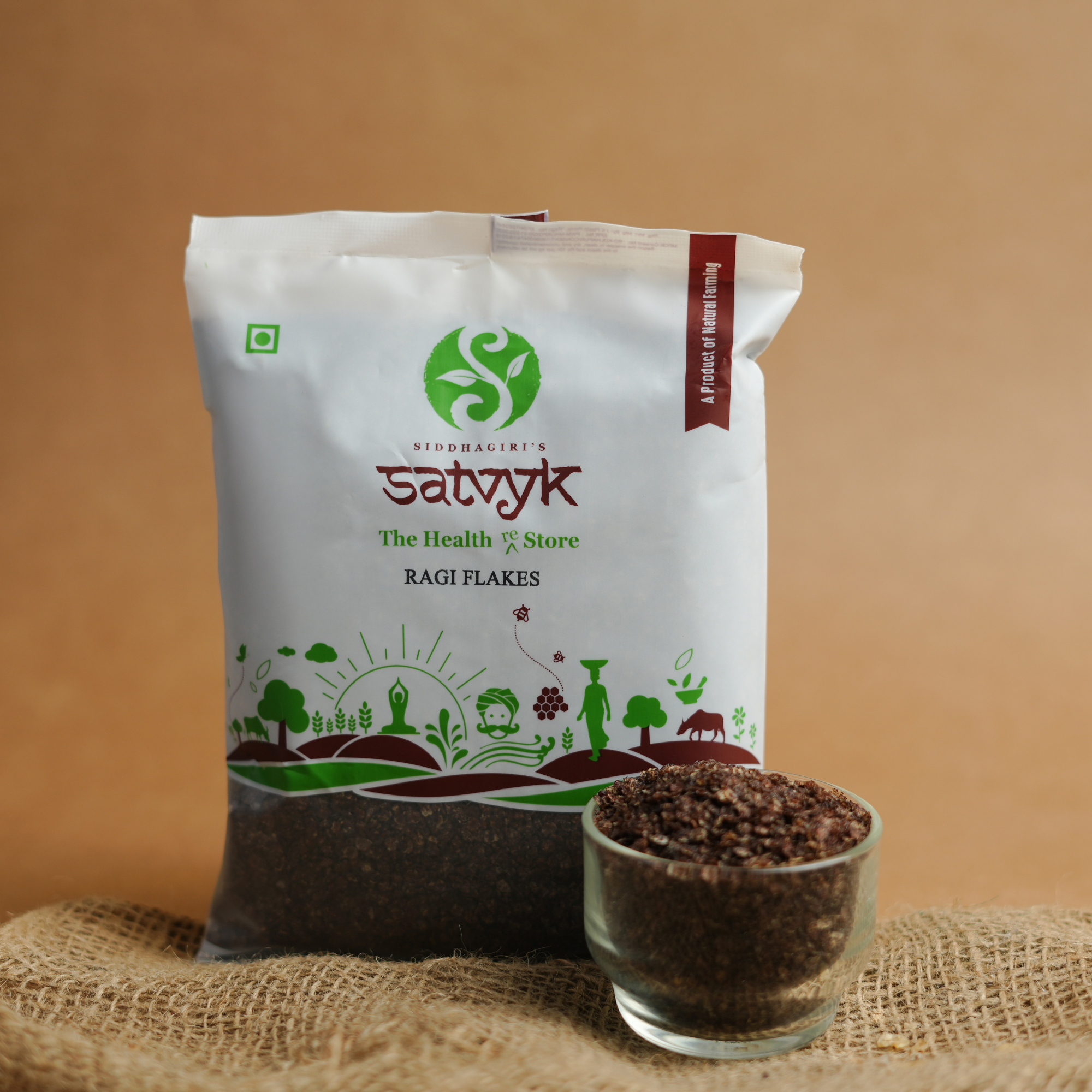Ragi Flakes | Calcium-Rich & Gluten-Free | No Sugar | Great for Kids & Adults | Ideal for Wholesome Breakfasts
