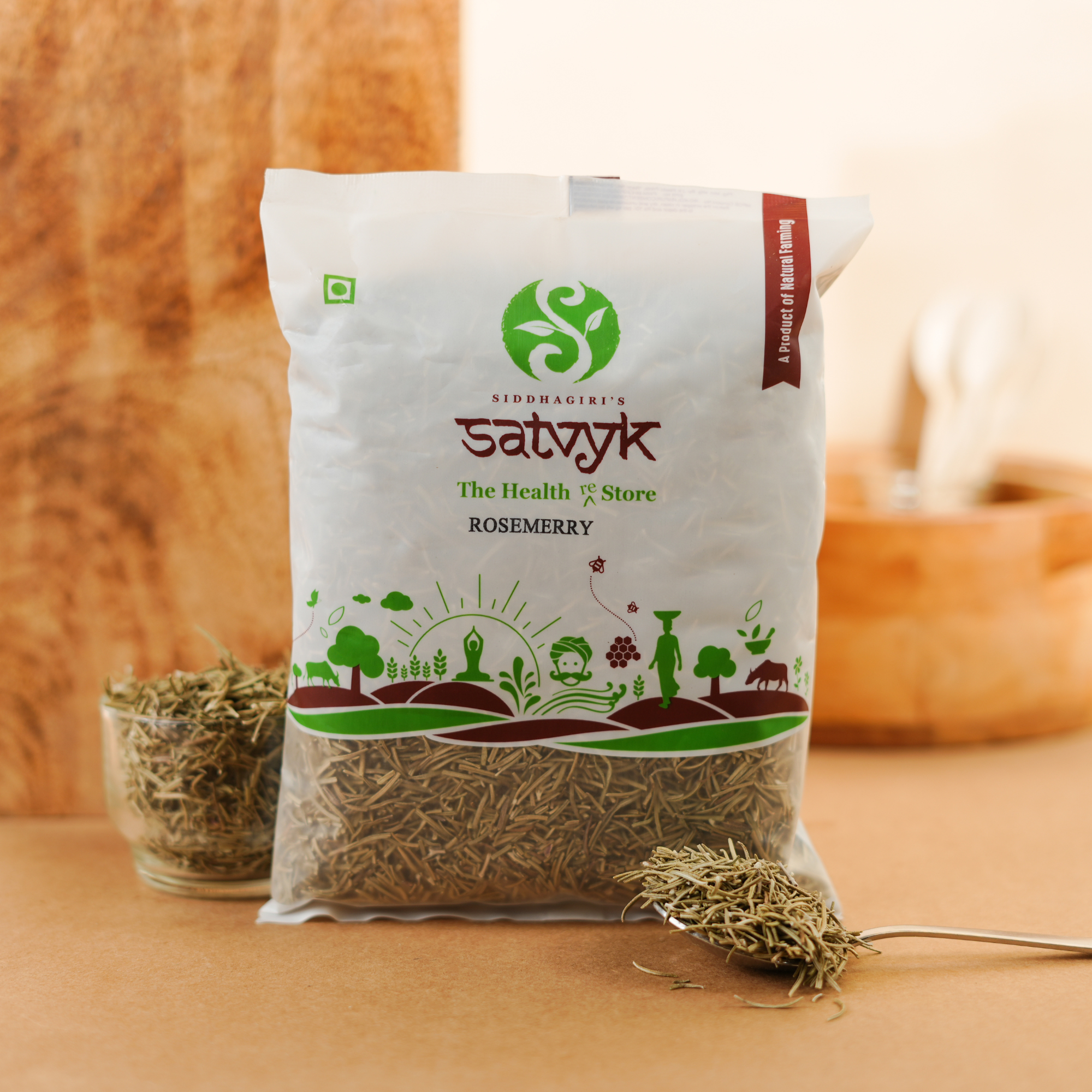 Rosemary | Aromatic Dried Herb for Tea & Seasoning | Ideal for Cooking | Pure & Naturally Sun-Dried