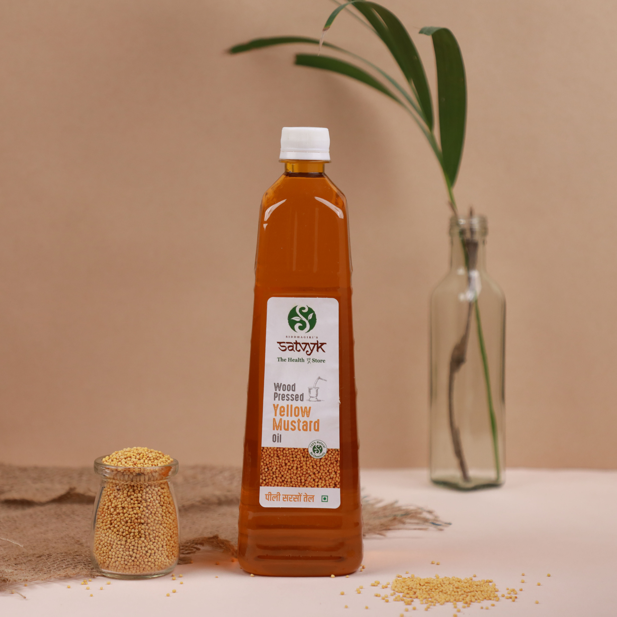 Organic Cold-Pressed Yellow Mustard Oil | Sarso ka Tel |Sarso oil for Cooking| Wood pressed Mustard oil| Kacchi Ghani Oil| Mustard oil for cooking| Unrefined mustard oil |