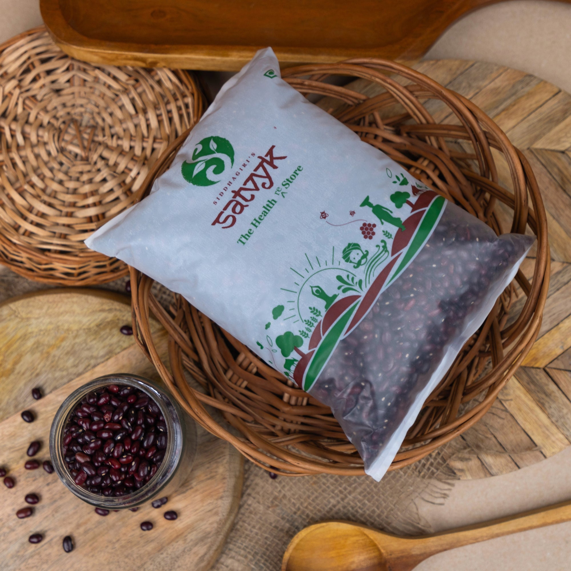 Organic Jammu Rajma | Red Kidney Beans | Best quality Rajma| Pesticide free, Unpolished Rajma Beans| Rajma Jammu Red | Plant Based Protien | Non GMO | Vegan | Gluten free