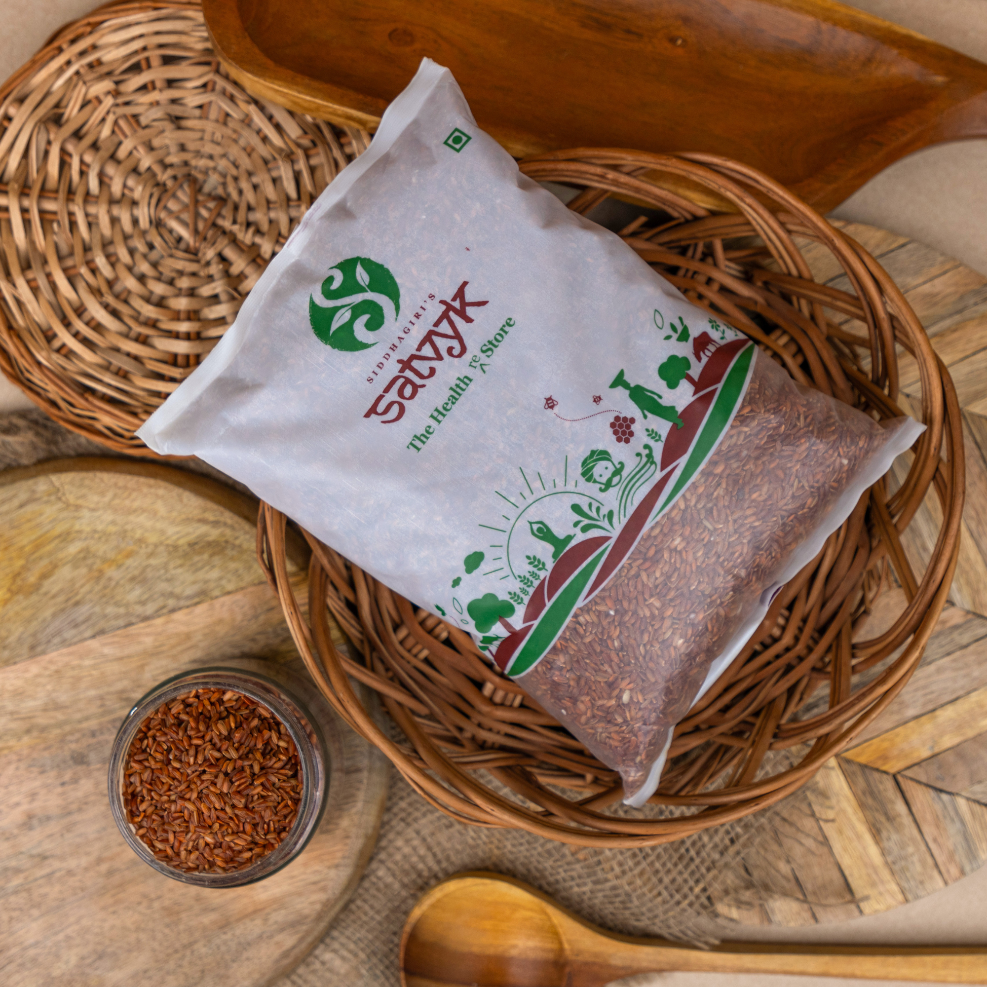 Organic Red Rice | Unpolished red rice | Kerala Matta rice | Lal Chawal | Lal Rice | Rice rich in iron | Handpounded, traditionally milled, Grown without pesticides |