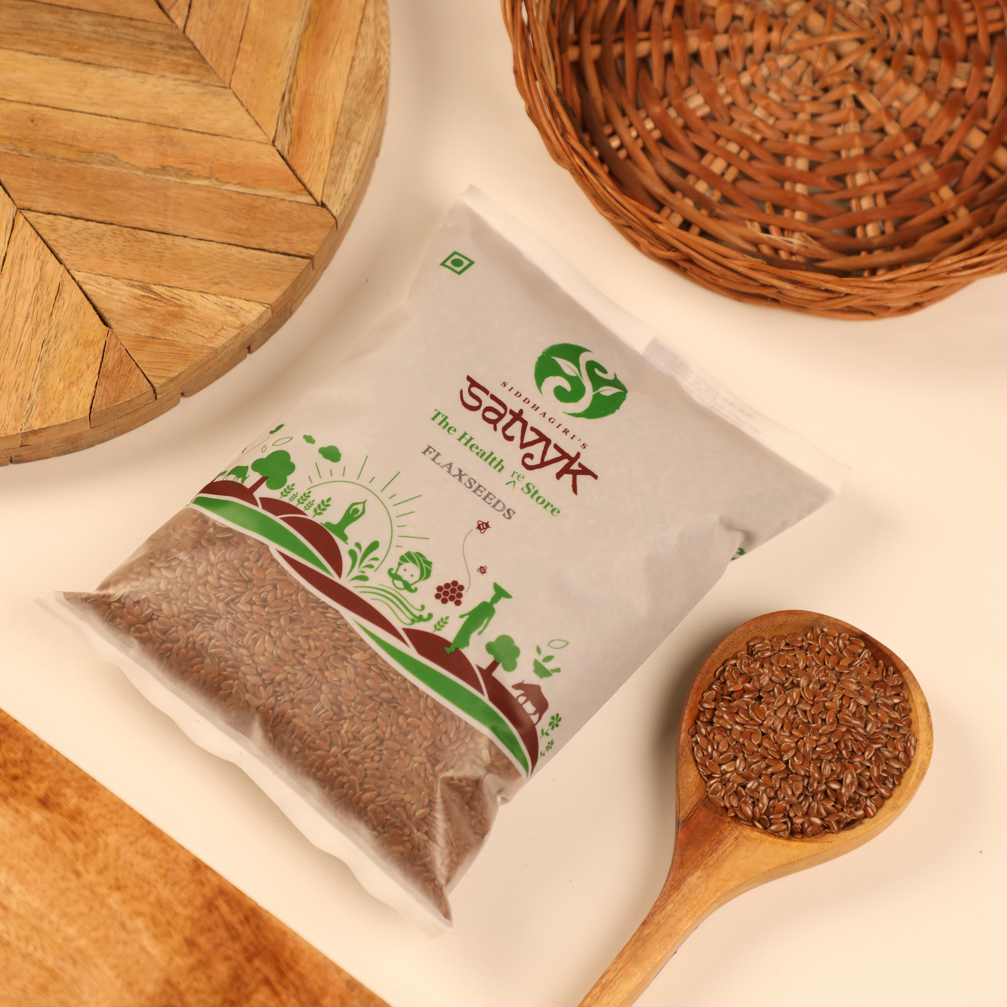 Organic Flax seeds | Alsi Beej | Jawas | Linseeds | Unroasted flax seeds | Flax seeds for hair growth | Rich in Omega-3 fatty acids | Raw seeds for eating