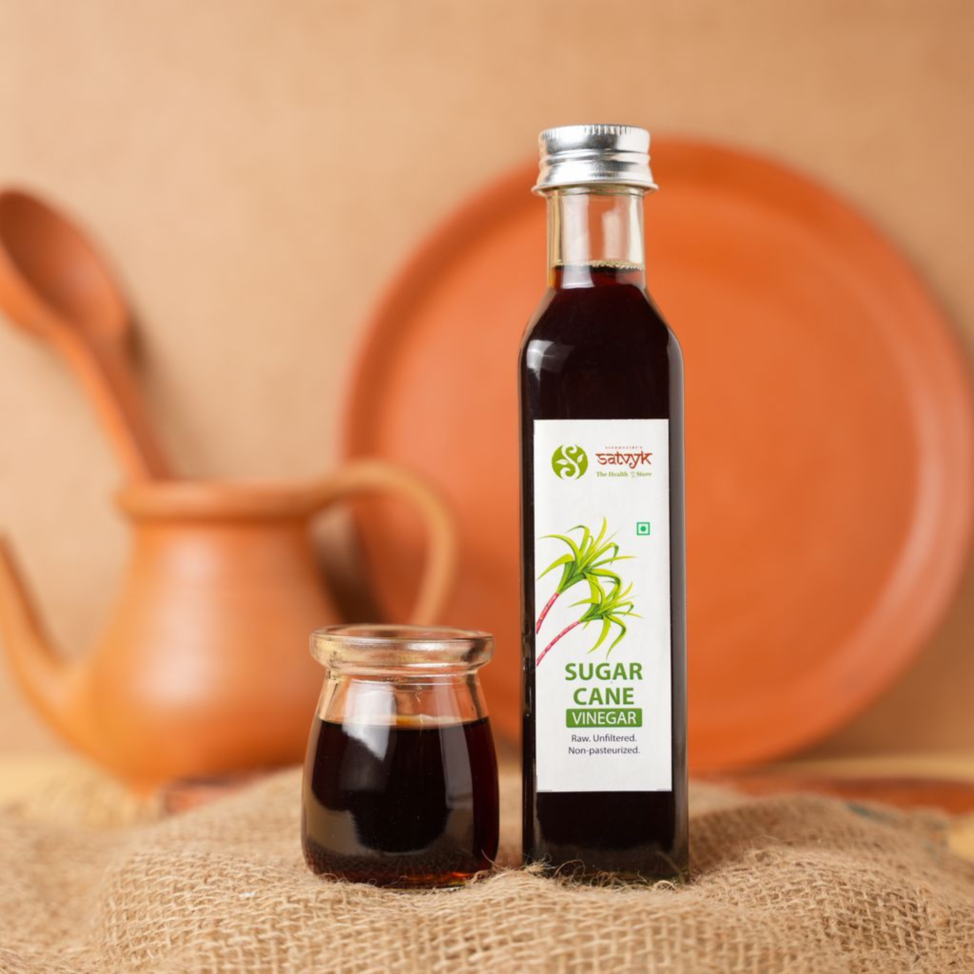 Sugarcane Vinegar | Ganne ka Sirka | Raw Unfiltered | Good for Skin, Hair | Natural