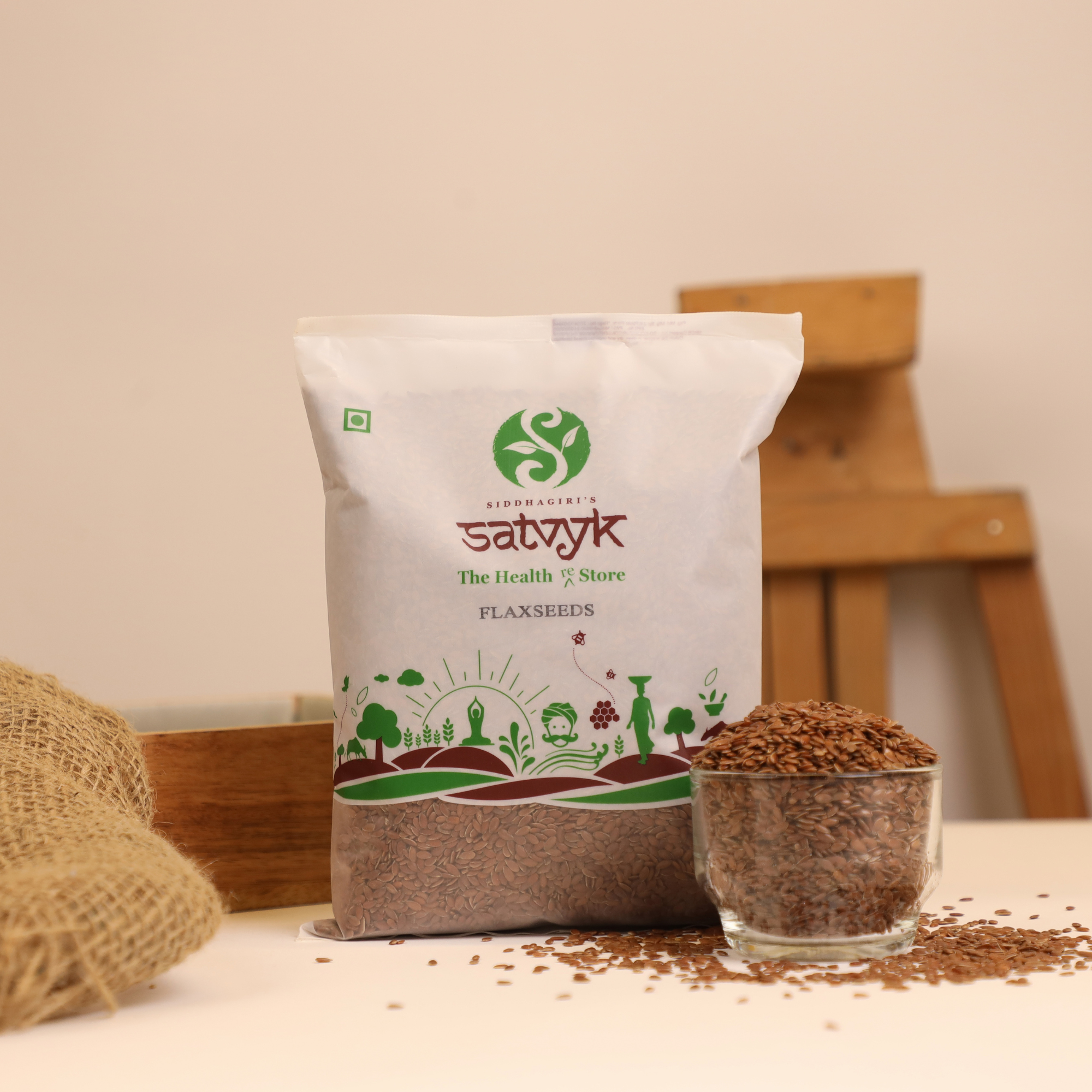 Flax Seeds | High in Omega-3 & Fiber | Gut-Friendly | Raw & Unroasted | Great for Daily Nutrition