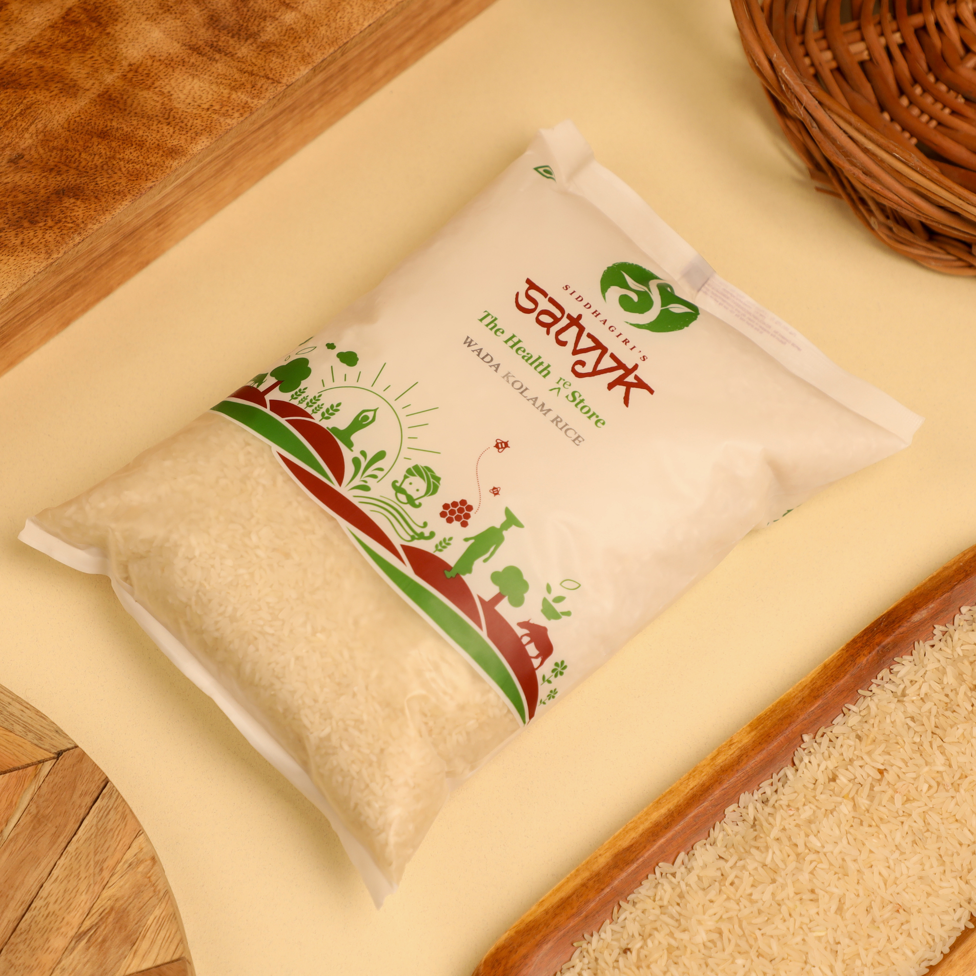 Wada Kolam Rice | Premium Aromatic Rice from Maharashtra | Soft, Fragrant & Easy to Digest | Ideal for Everyday Use
