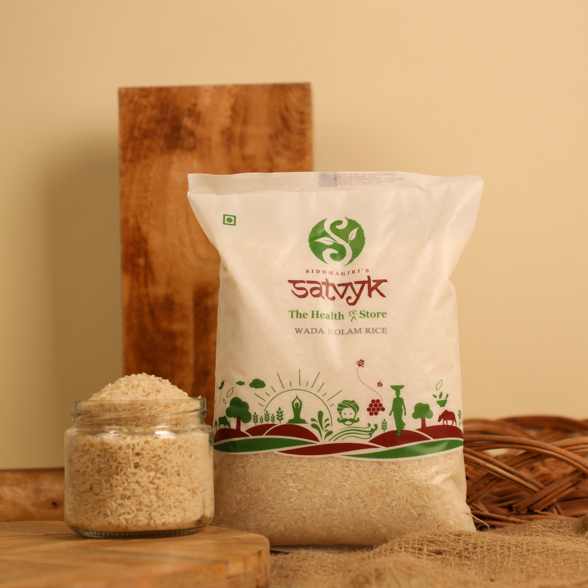 Wada Kolam Rice | Premium Aromatic Rice from Maharashtra | Soft, Fragrant & Easy to Digest | Ideal for Everyday Use