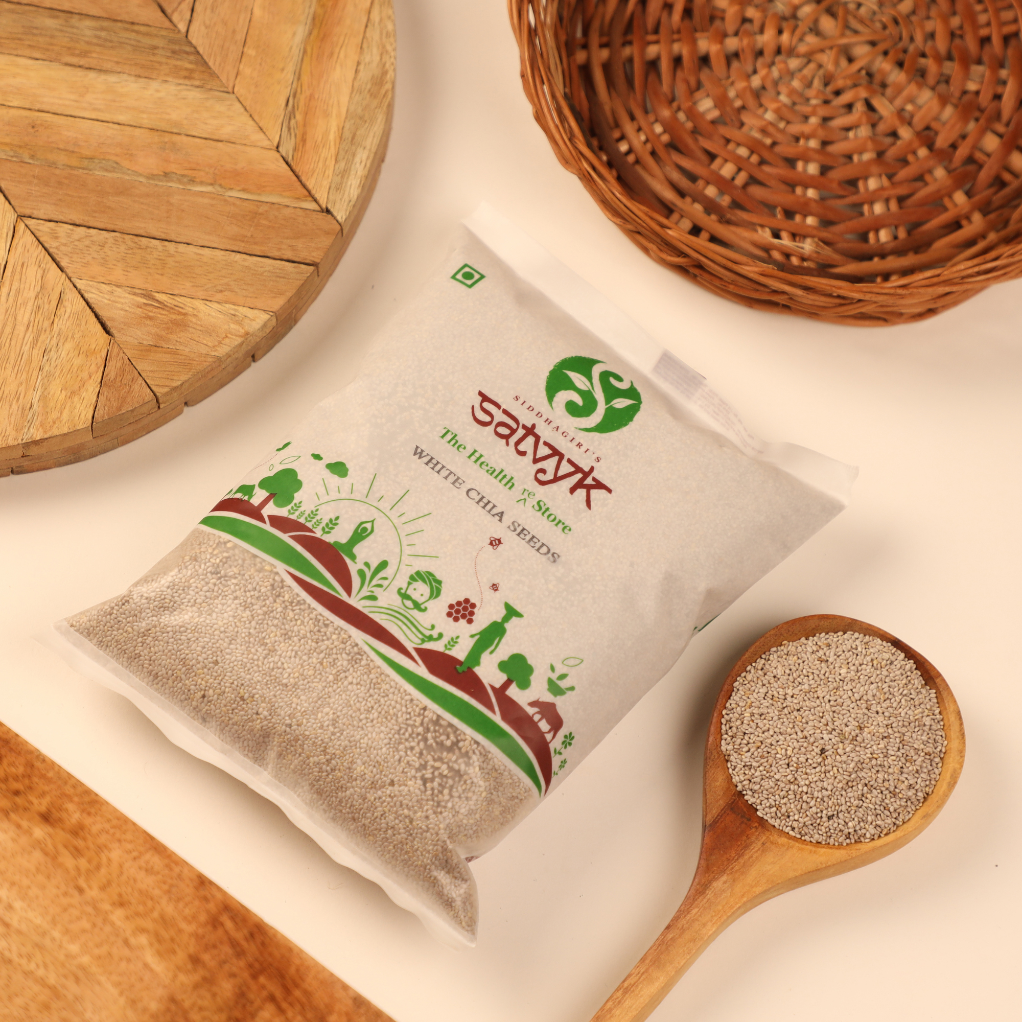 White Chia Seeds | Rich in Omega-3, Fiber & Protein | Ideal for Smoothies, Puddings & Weight Management | Raw & Unprocessed