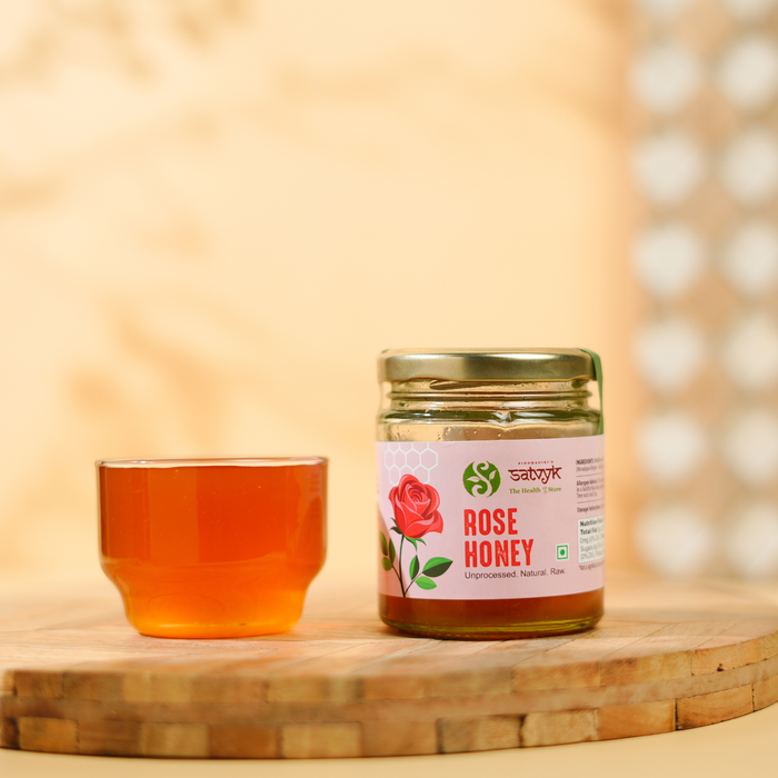 Rose Honey | Delicate Floral-Infused Raw Honey | Uplifting Aroma & Natural Sweetness | Ideal for Skin, Tea & Wellness Recipes
