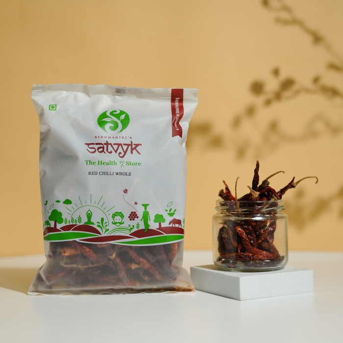 Red Chilli Whole | Hot & Flavourful | Sun-Dried for Maximum Aroma | Ideal for Indian Curries & Tadka