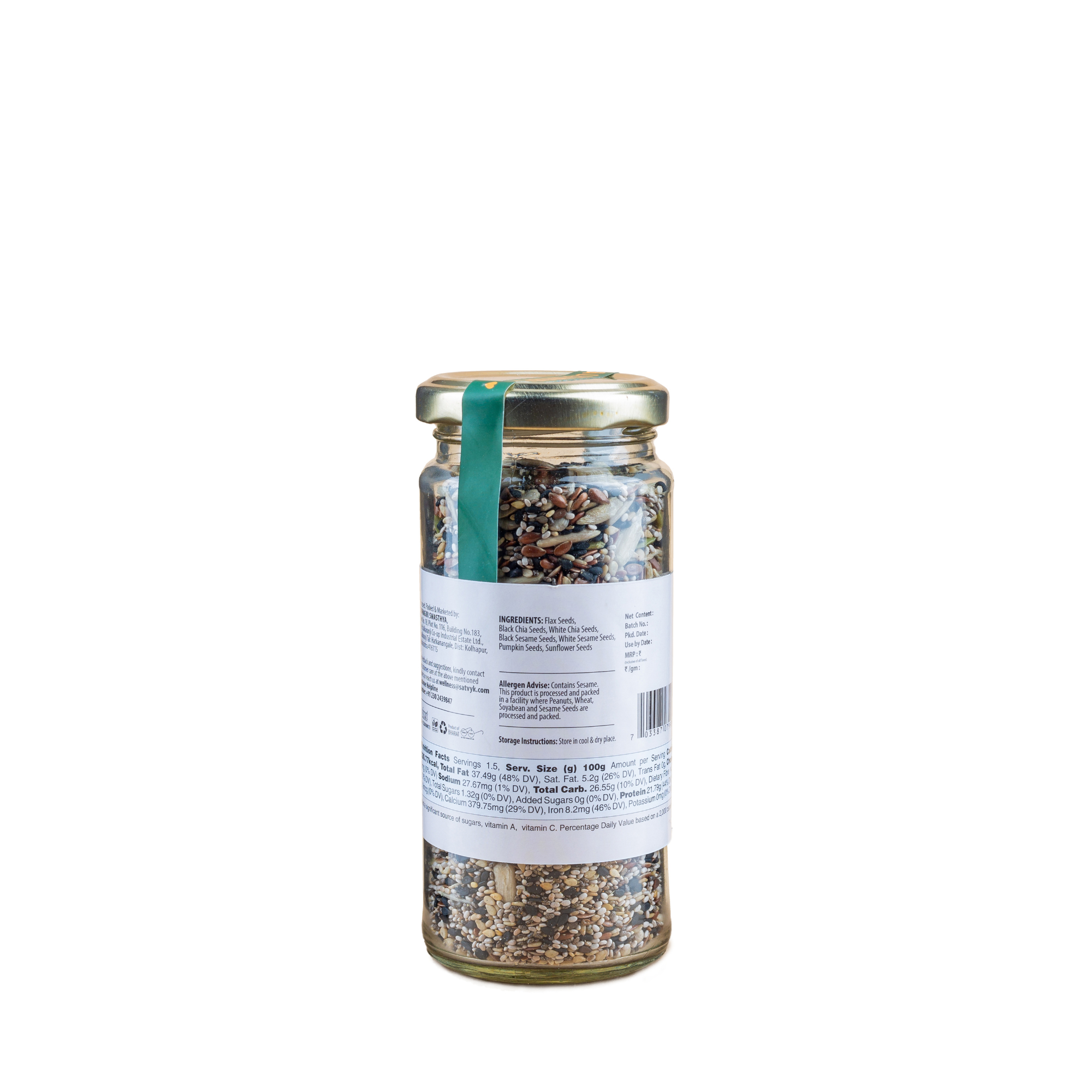 Seeds Mix | High Protein & Omega-3 Blend | Energy-Boosting & Heart-Healthy | Ideal for Snacking, Salads & Smoothies