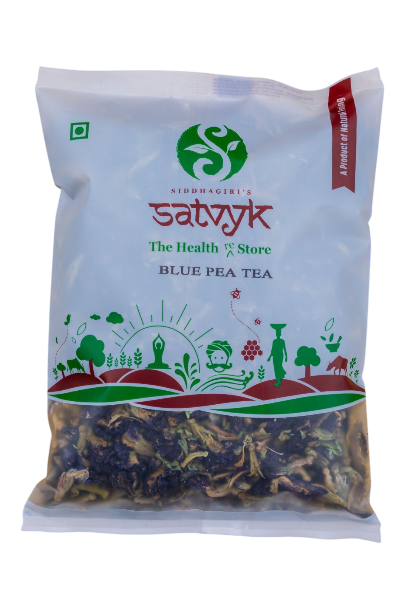 Blue Pea Flower Tea | Butterfly Pea Herbal Tea | Natural Blue Colour Tea | Rich in Antioxidants | Caffeine-Free | Detox & Skin Glow Tea